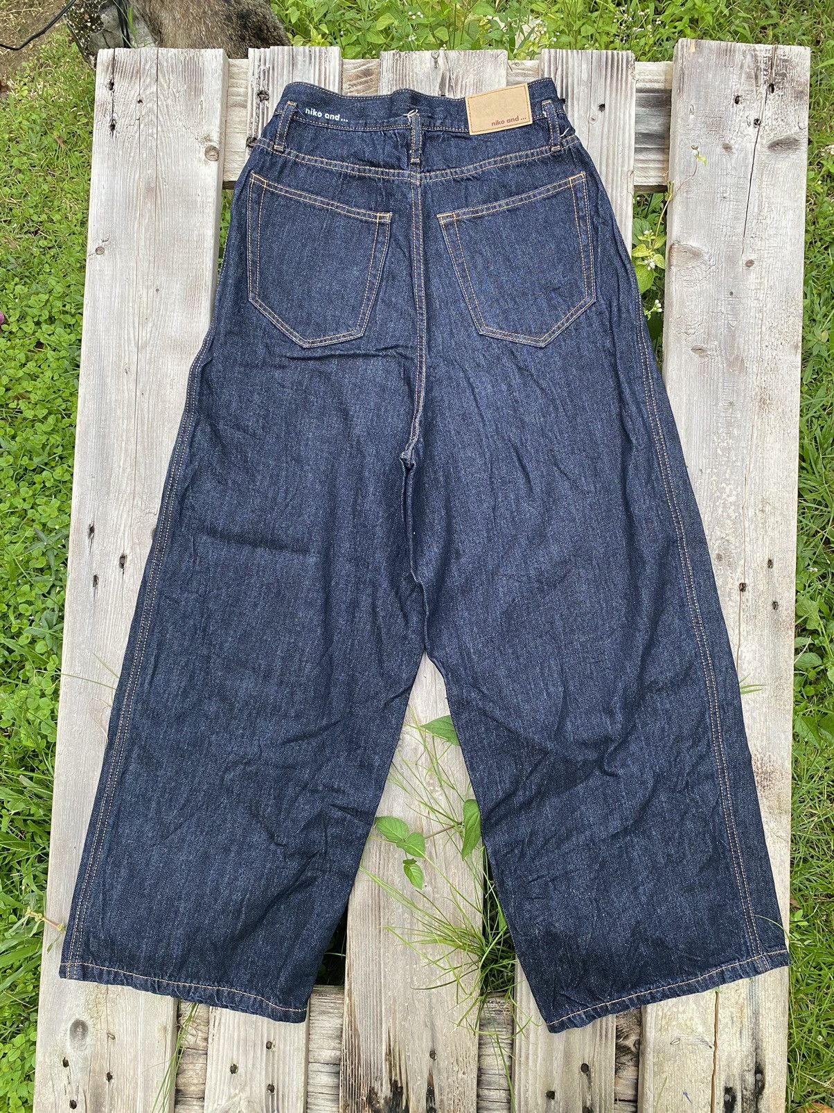 Designer × Japanese Brand Niko And Baggy Casual Denim Ladies Loose Pant Size 26" / US 2 / IT 38 - 2 Thumbnail