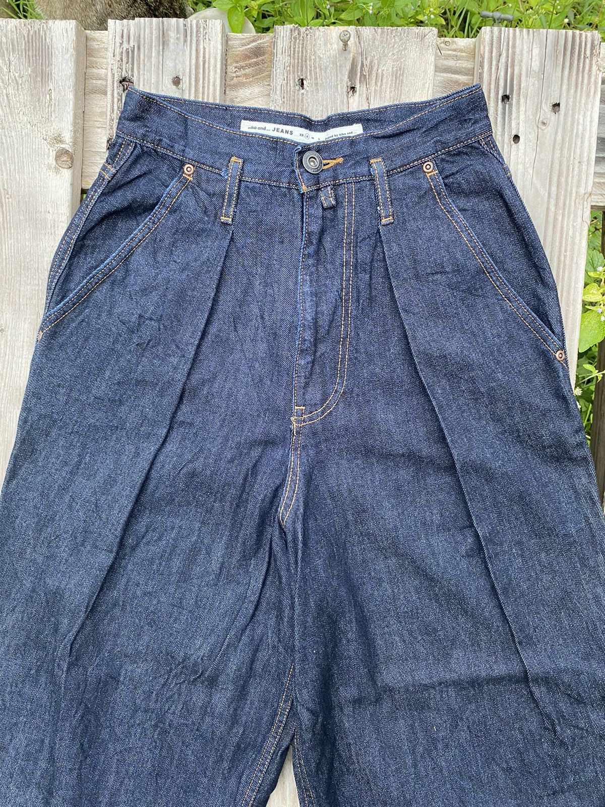 Designer × Japanese Brand Niko And Baggy Casual Denim Ladies Loose Pant Size 26" / US 2 / IT 38 - 3 Thumbnail