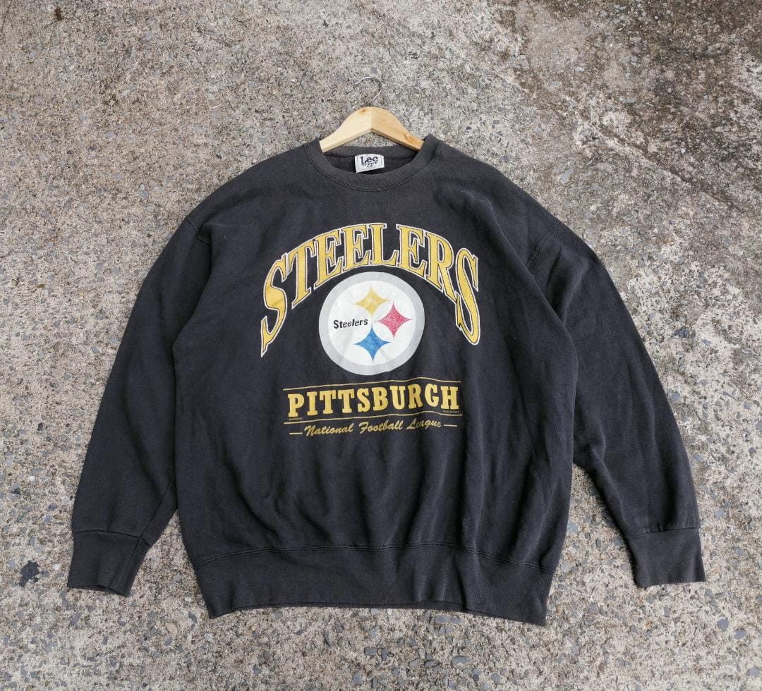 Lee Vintage 90s Steelers NFL Sweatshirt Size US L / EU 52-54 / 3 - 1 Thumbnail