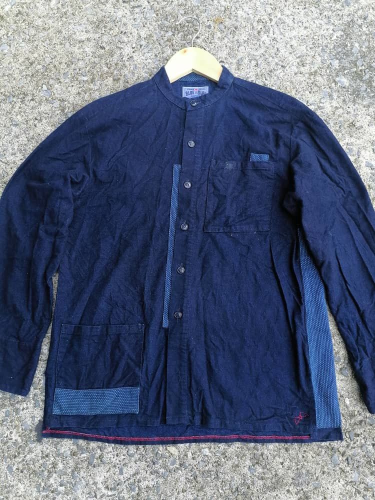 Blue Blue Japan × Japanese Brand Blue Blue Japan Arigato Buttons Longsleeve Shirt Size US M / EU 48-50 / 2 - 2 Thumbnail