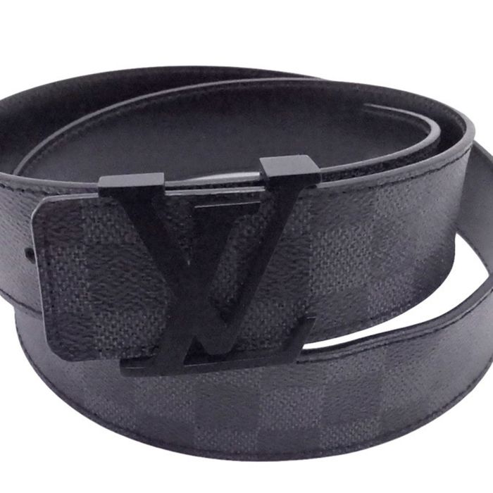 Louis Vuitton Louis Vuitton Belt Damier Graphite Sun Tulle LV Initial ...