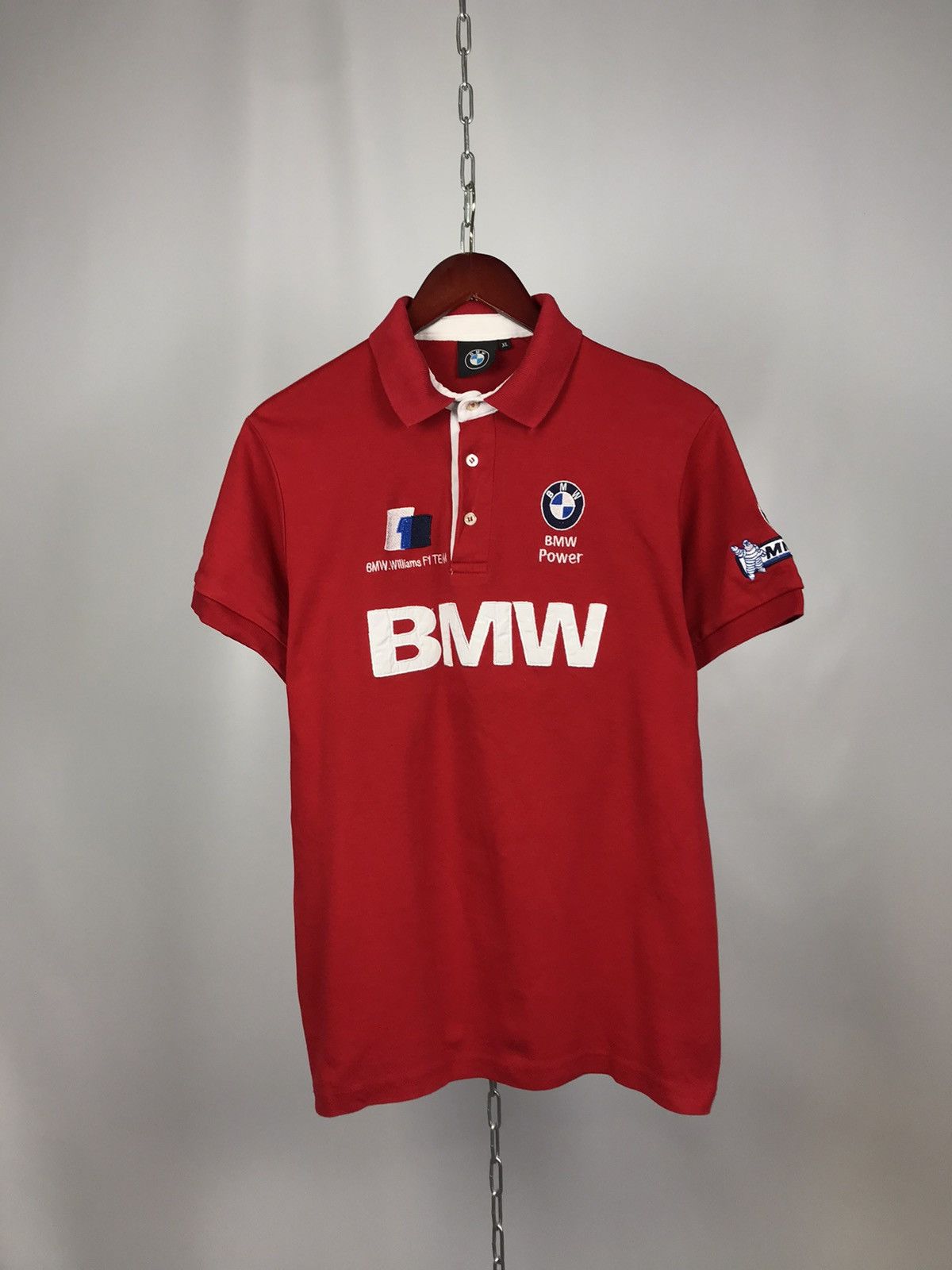 BMW BMW vintage moto racing overprinted polo tee Size US XL / EU 56 / 4 - 1 Thumbnail