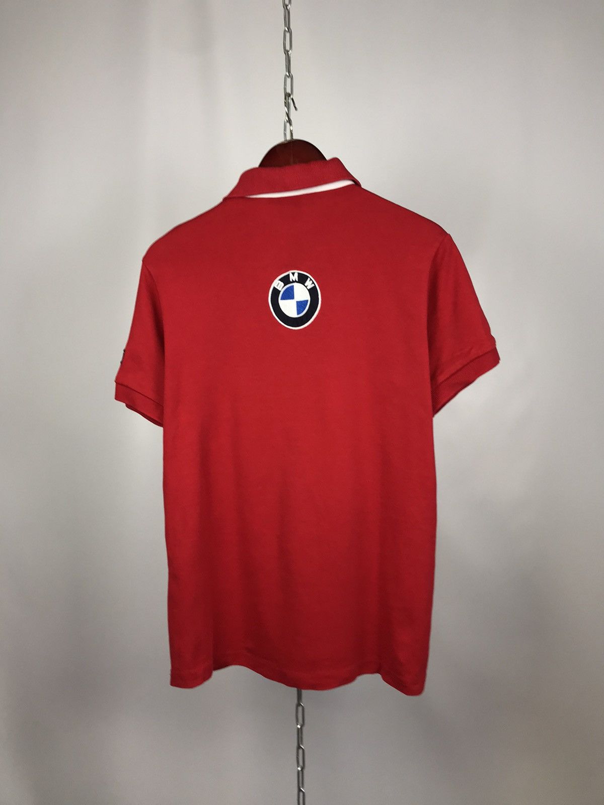 BMW BMW vintage moto racing overprinted polo tee Size US XL / EU 56 / 4 - 5 Thumbnail