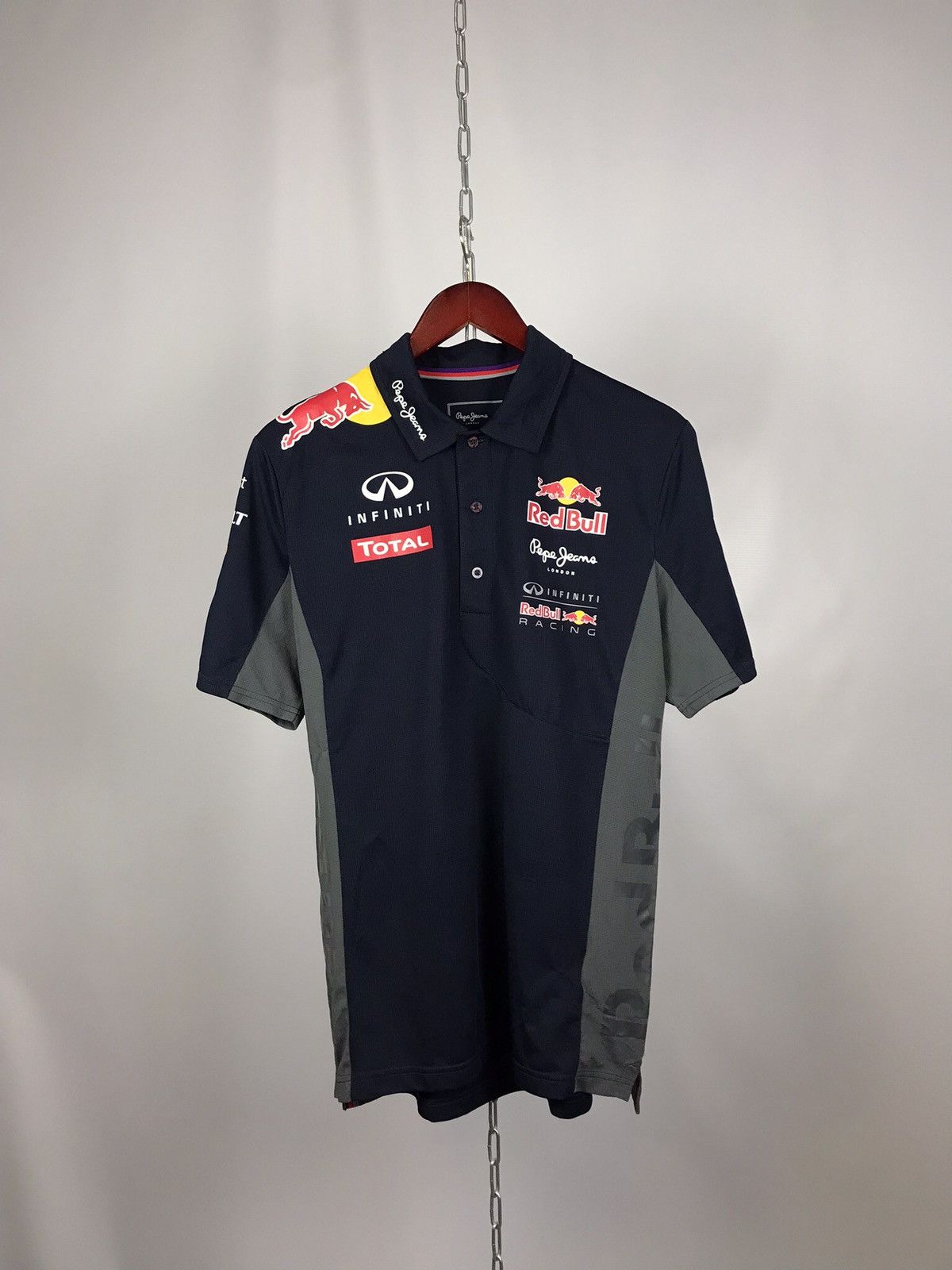 Red Bull Red Bull x Pepe Jeans overprinted moto racing polo tee Size US M / EU 48-50 / 2 - 1 Thumbnail