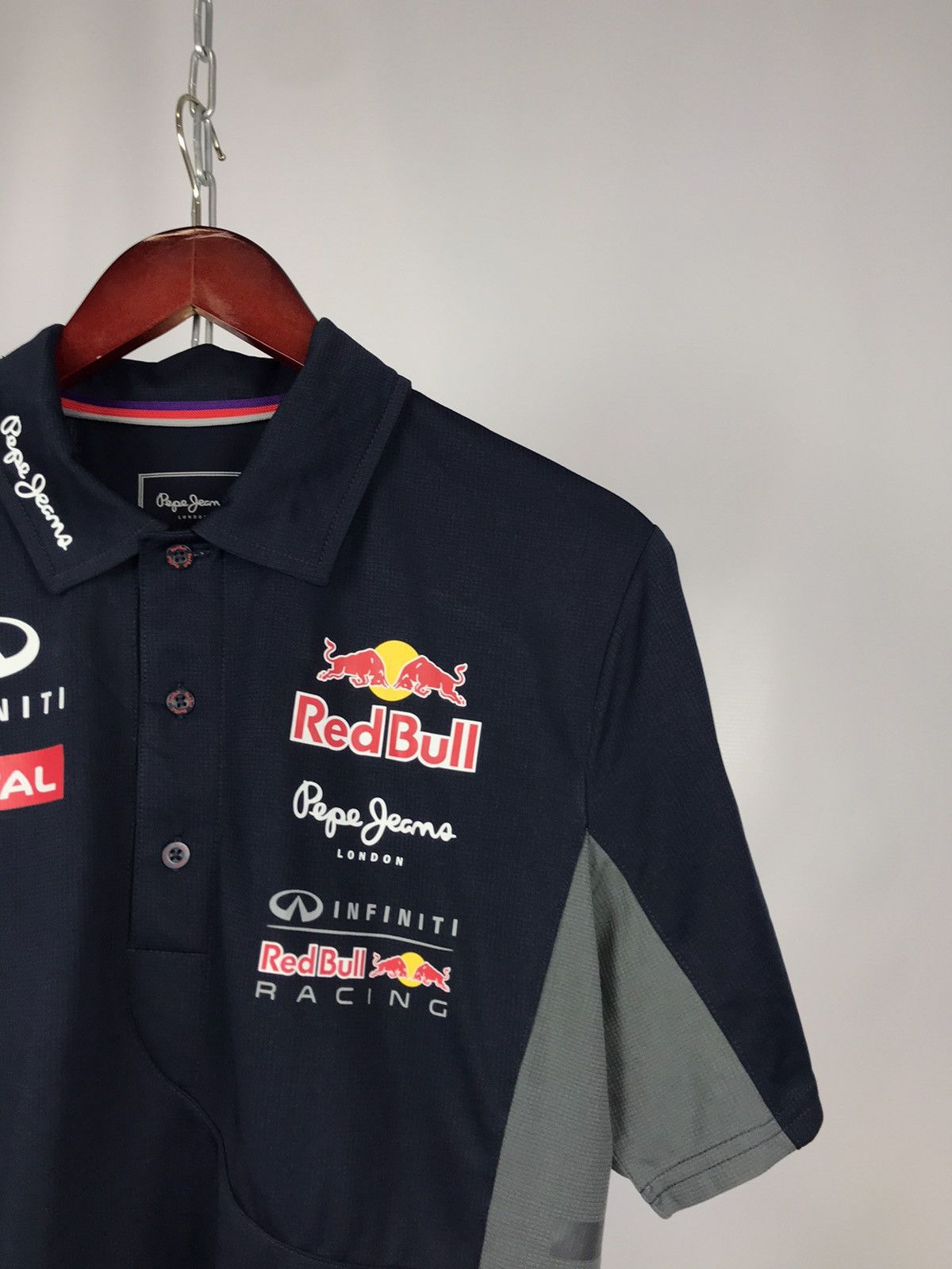 Red Bull Red Bull x Pepe Jeans overprinted moto racing polo tee Size US M / EU 48-50 / 2 - 2 Thumbnail
