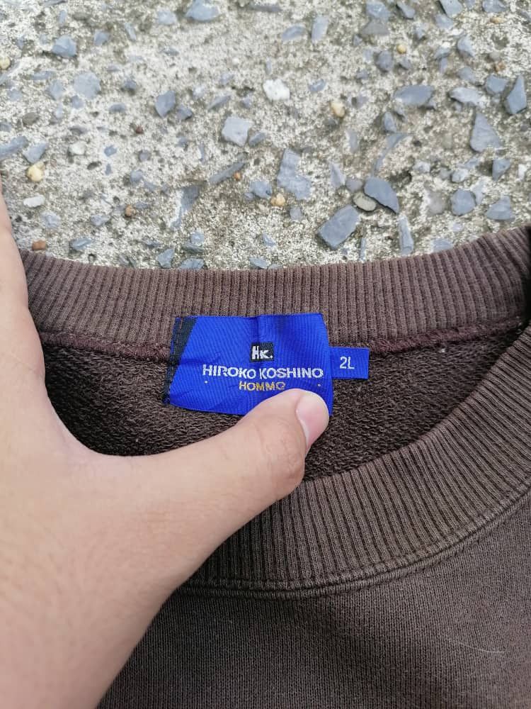 Hiroko Koshino Homme × Japanese Brand Hiroko Koshino Homme Embroidered Sweatshirt Size US L / EU 52-54 / 3 - 8 Thumbnail