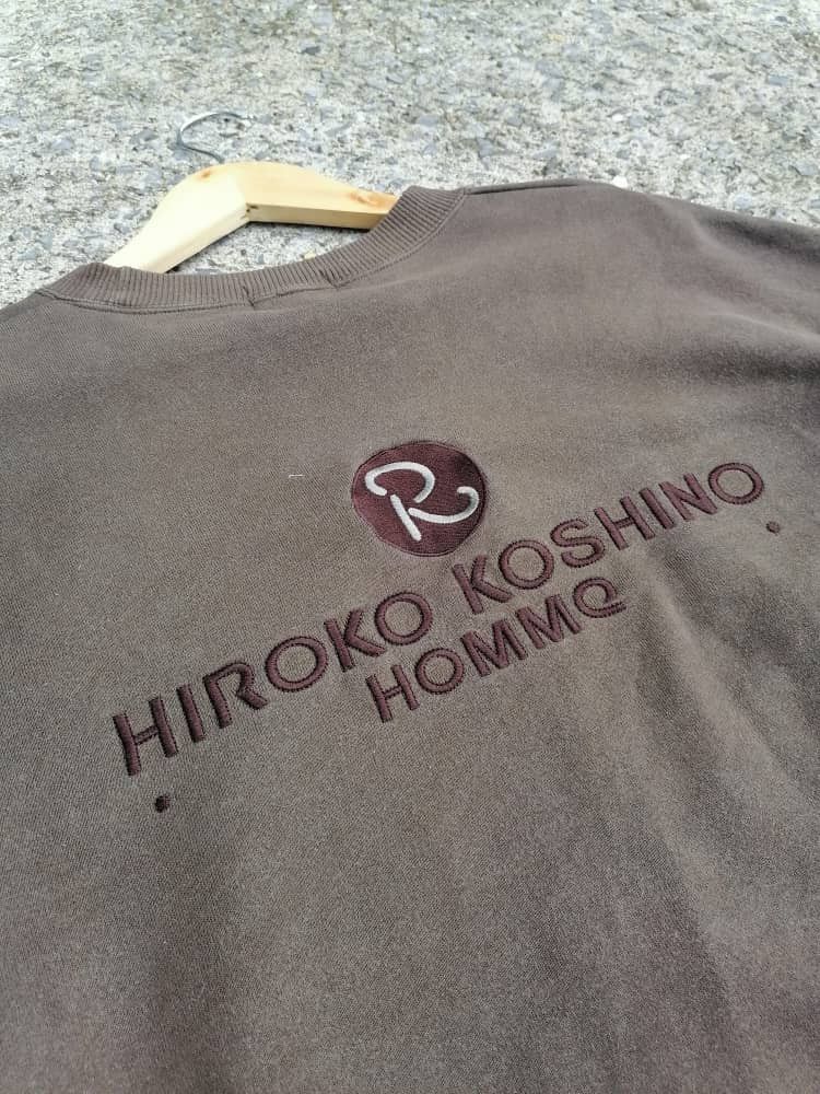 Hiroko Koshino Homme × Japanese Brand Hiroko Koshino Homme Embroidered Sweatshirt Size US L / EU 52-54 / 3 - 9 Thumbnail