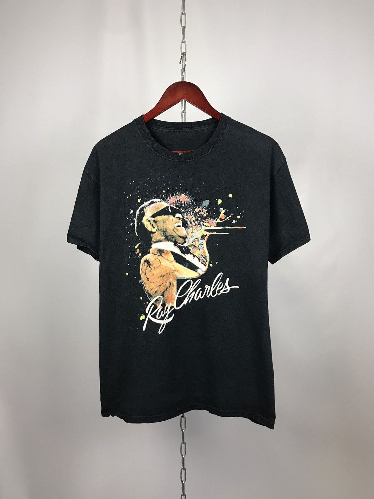 Band Tees × Vintage Ray Charles rock pop band tee Size US L / EU 52-54 / 3 - 1 Thumbnail
