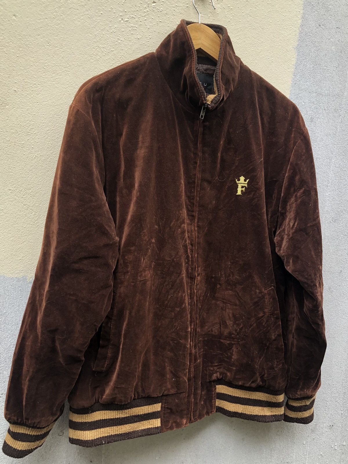 Fubu × Rap Tees Fubu the Collection Zip up dark Brown leather Jackets Size US L / EU 52-54 / 3 - 2 Thumbnail