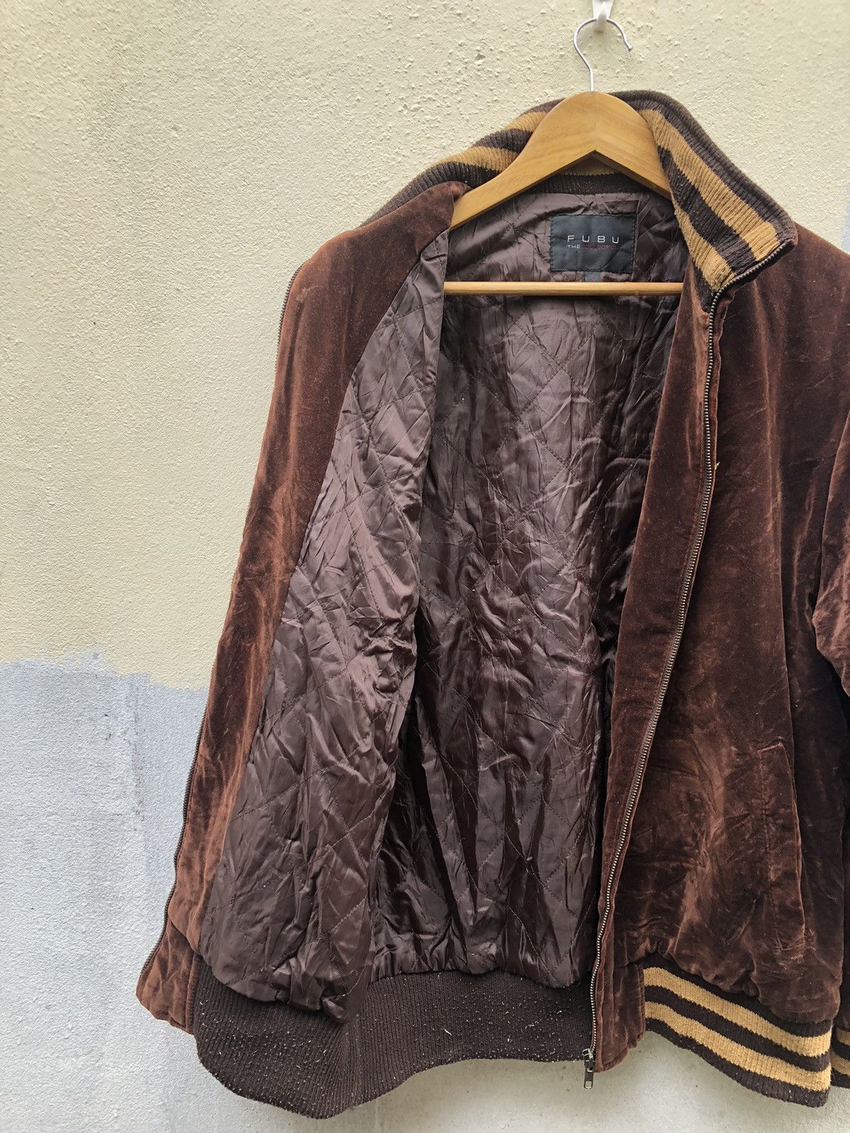 Fubu × Rap Tees Fubu the Collection Zip up dark Brown leather Jackets Size US L / EU 52-54 / 3 - 3 Thumbnail