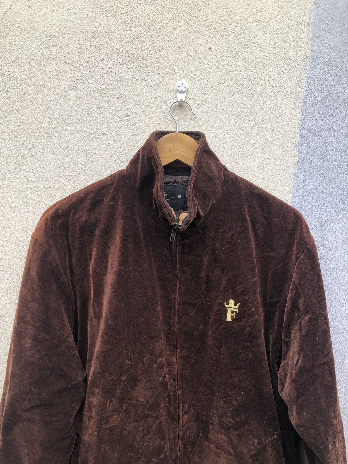 Fubu × Rap Tees Fubu the Collection Zip up dark Brown leather Jackets Size US L / EU 52-54 / 3 - 4 Thumbnail