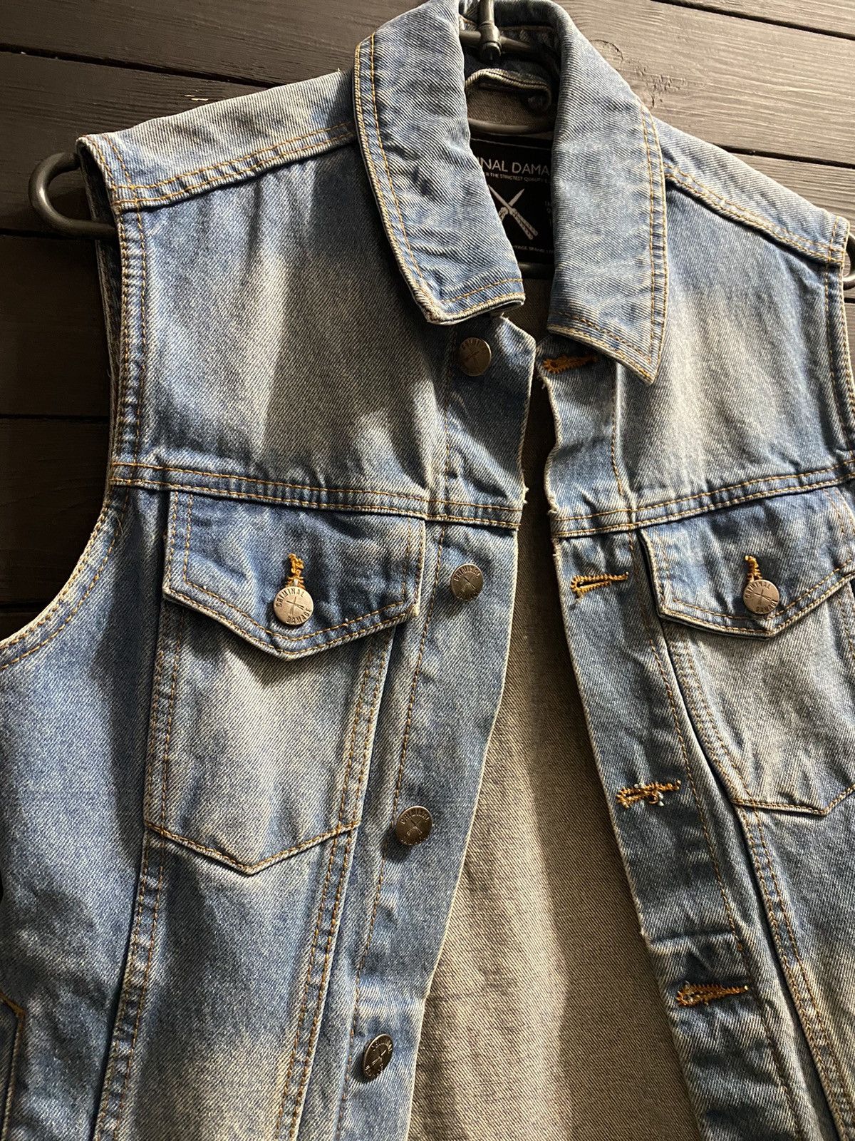 Criminal Damage Rare Vest Criminal Damage Denim Jeans Size US S / EU 44-46 / 1 - 2 Thumbnail