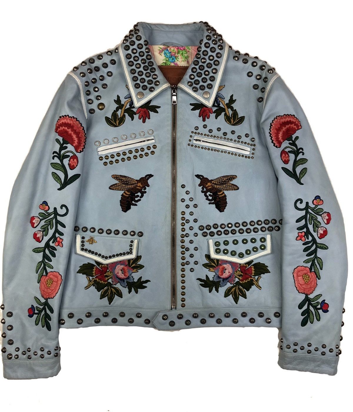 Gucci SS16 heavy studded / embroidered bomber jacket Size US M / EU 48-50 / 2 - 1 Thumbnail