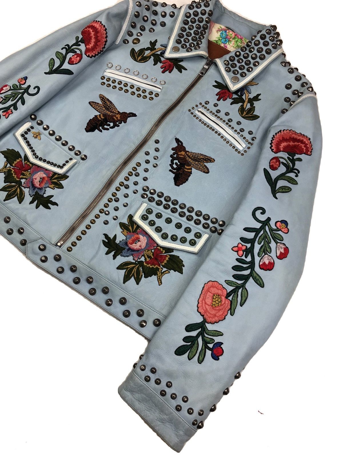Gucci SS16 heavy studded / embroidered bomber jacket Size US M / EU 48-50 / 2 - 3 Thumbnail