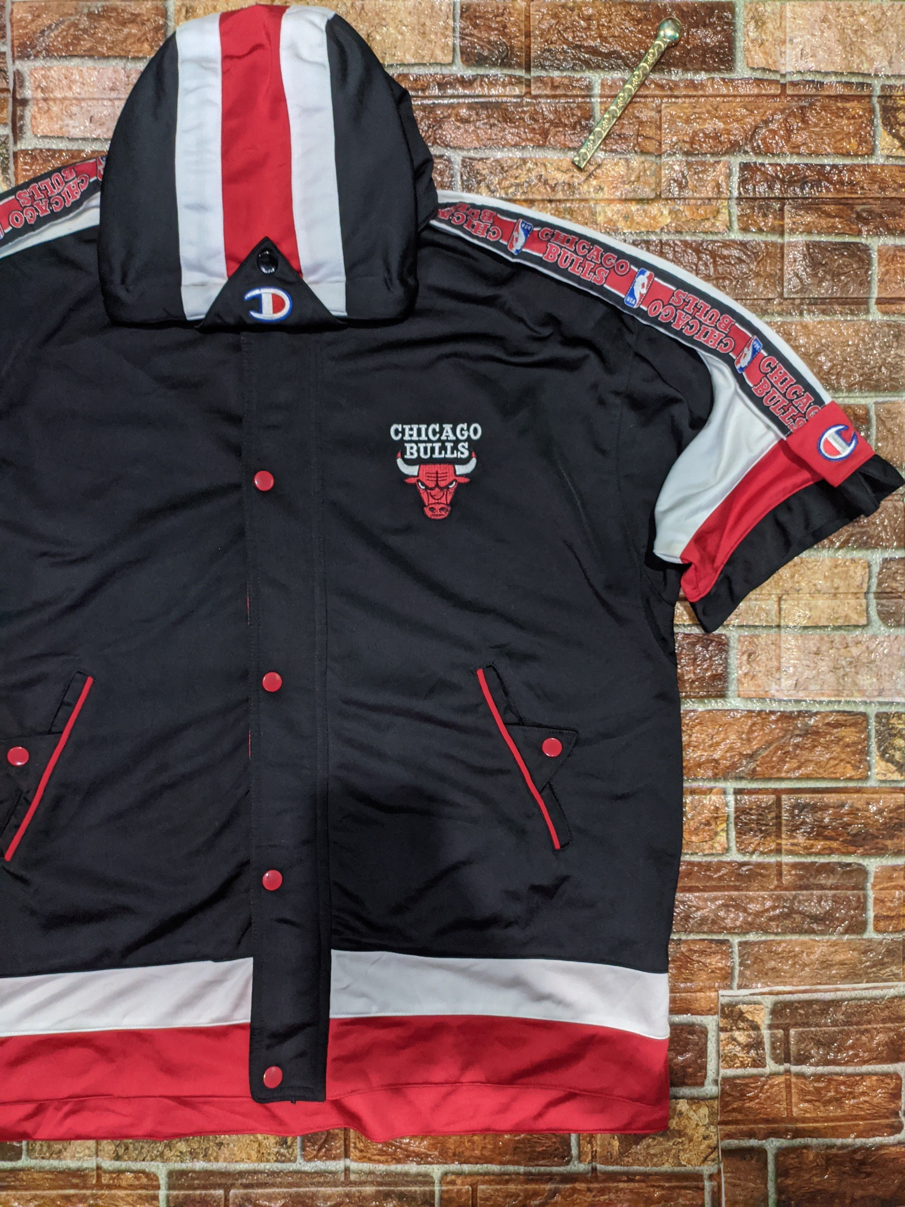 Champion Chicago Bulls NBA Champion Vintage NBA Chicago Bulls Warm Up Shooting Jacket Grailed