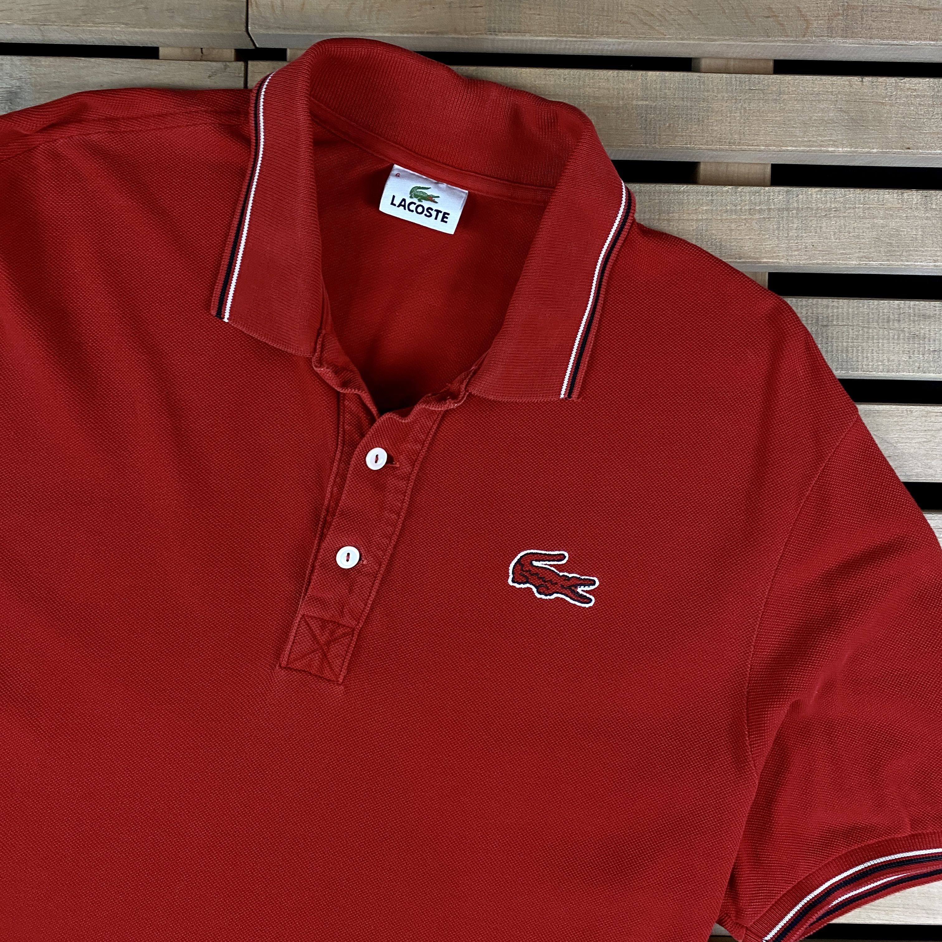 Lacoste × Vintage Mens Polo T-Shirt Lacoste Vintage Size 4 Size US M / EU 48-50 / 2 - 2 Thumbnail