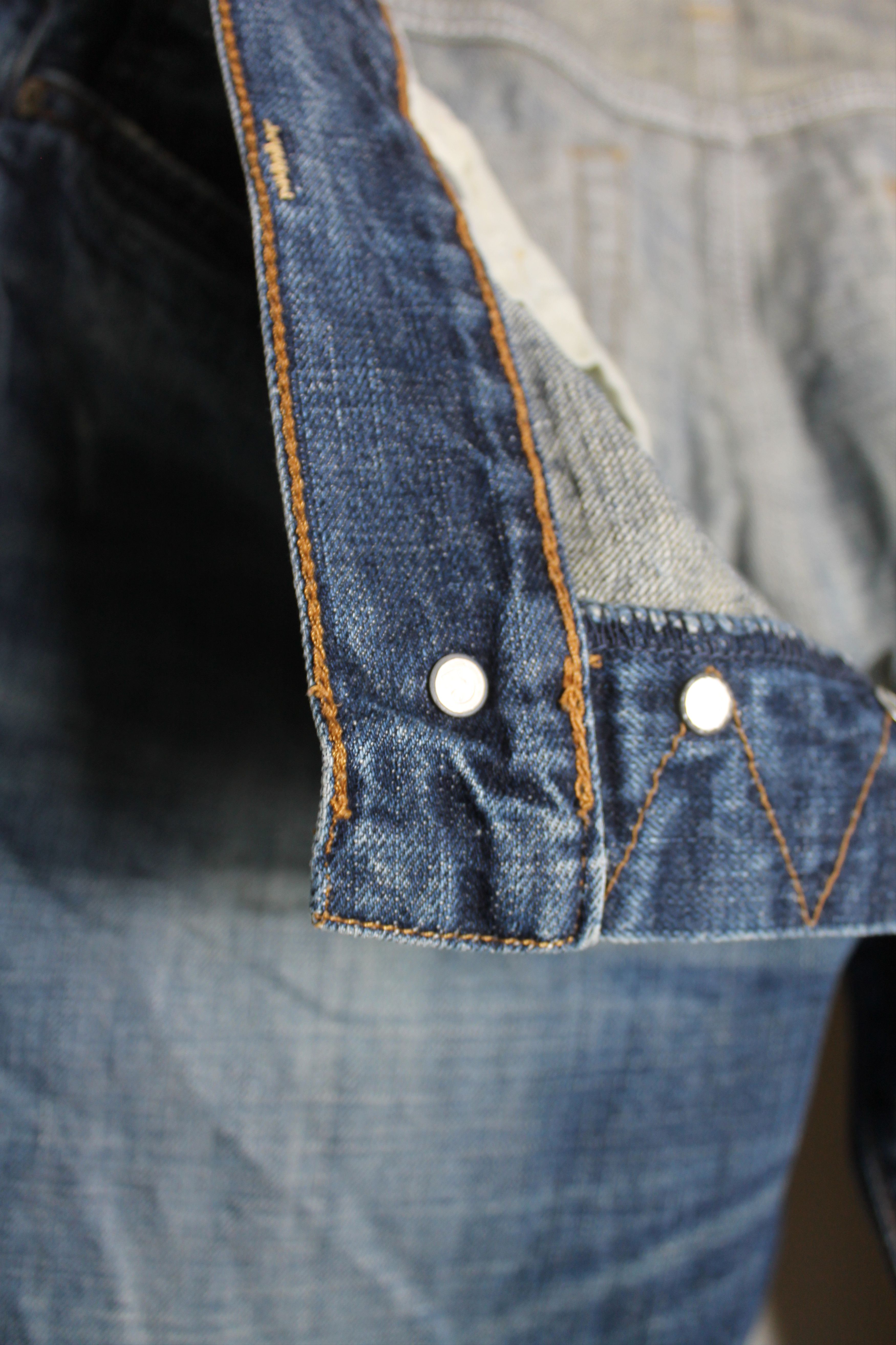 Carhartt Vintage 36 x 32 CARHARTT Distressed Denim Pants Washed Blue Size US 37 - 13 Thumbnail