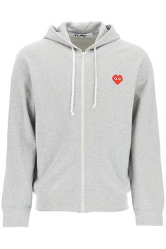 Comme des Garçons Play Zip Up Hoodie - Blue