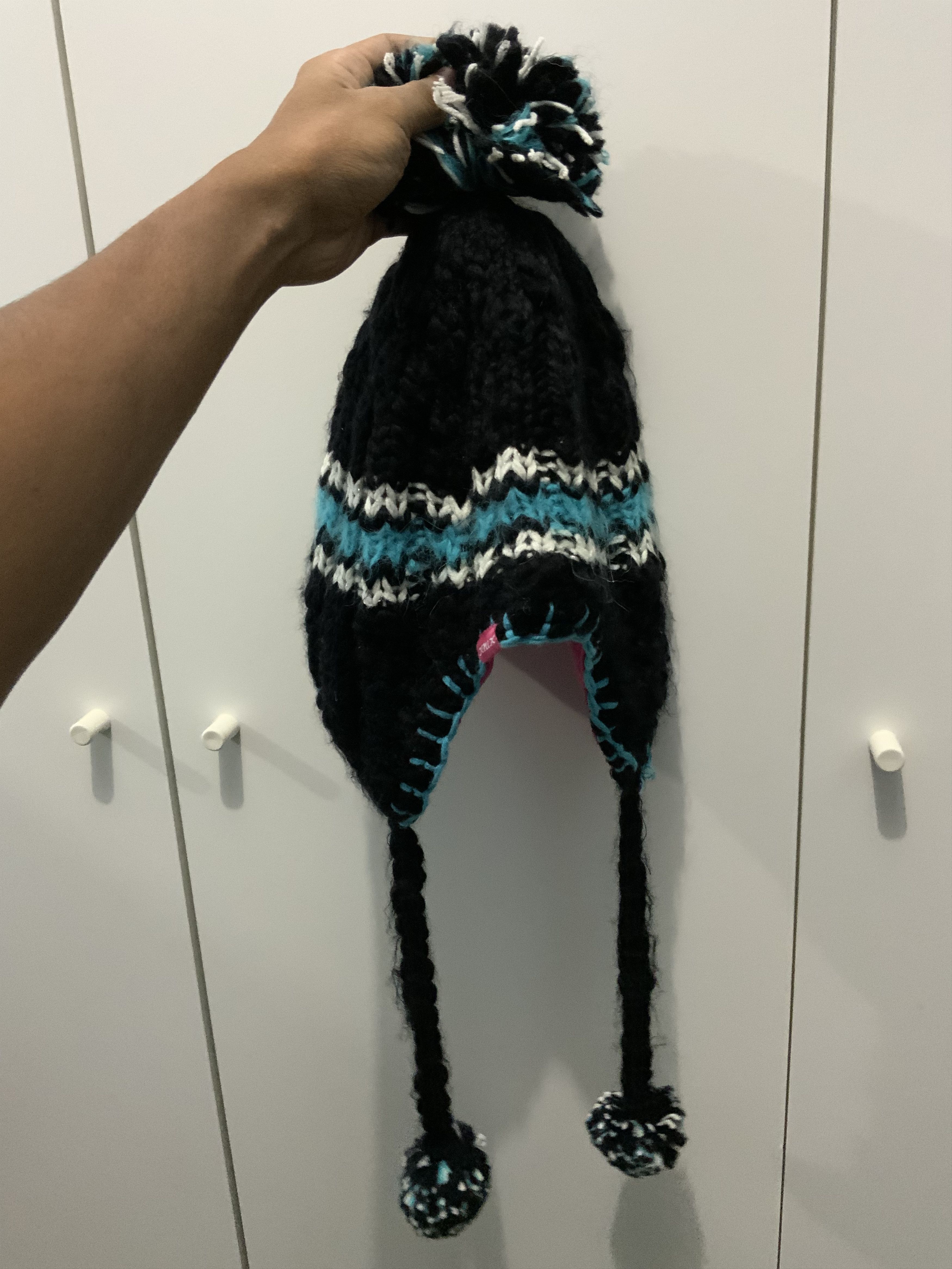 Japanese Brand XniX Cross Stitch Winter Hat Size ONE SIZE - 8 Thumbnail