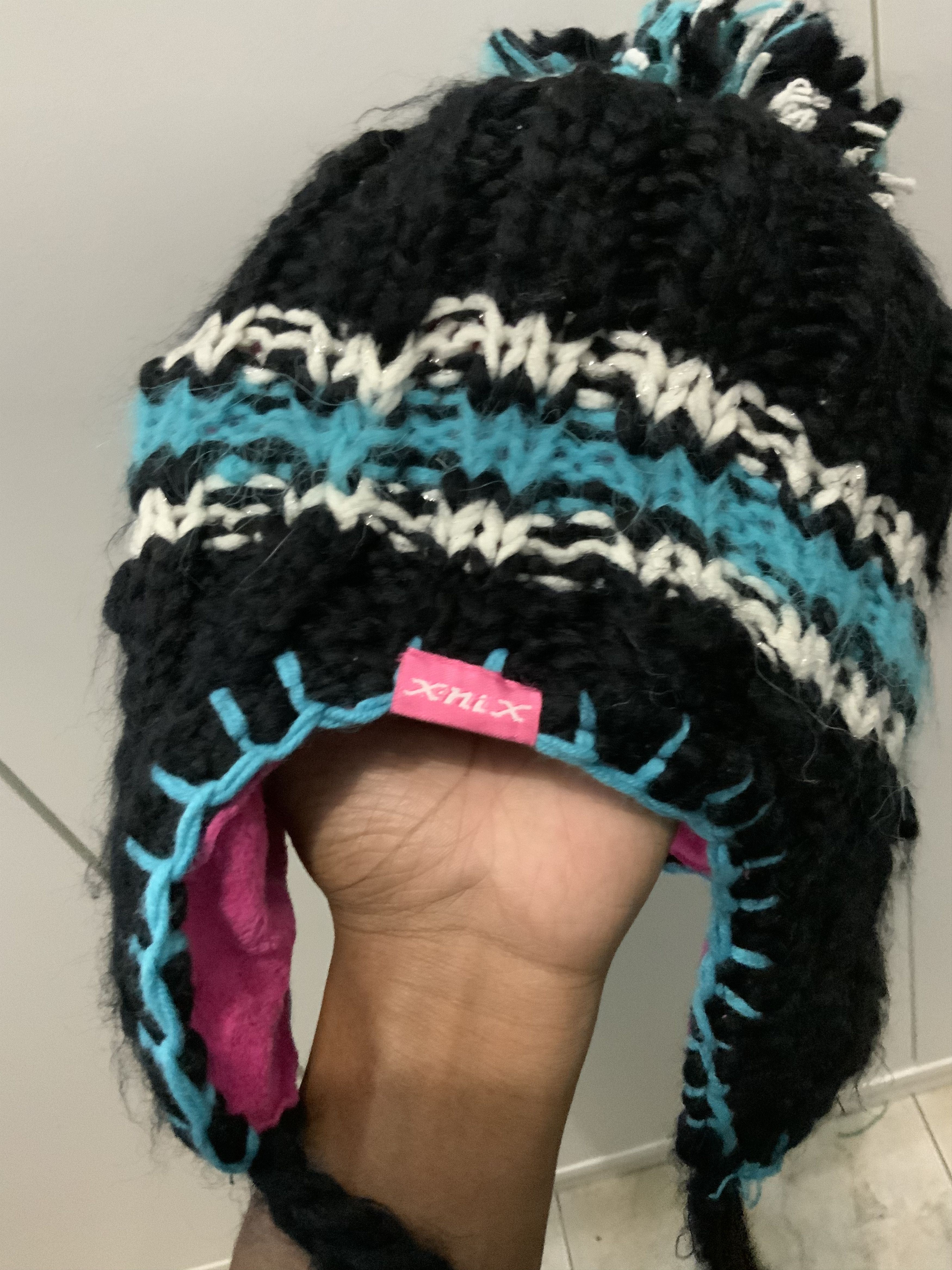 Japanese Brand XniX Cross Stitch Winter Hat Size ONE SIZE - 14 Thumbnail
