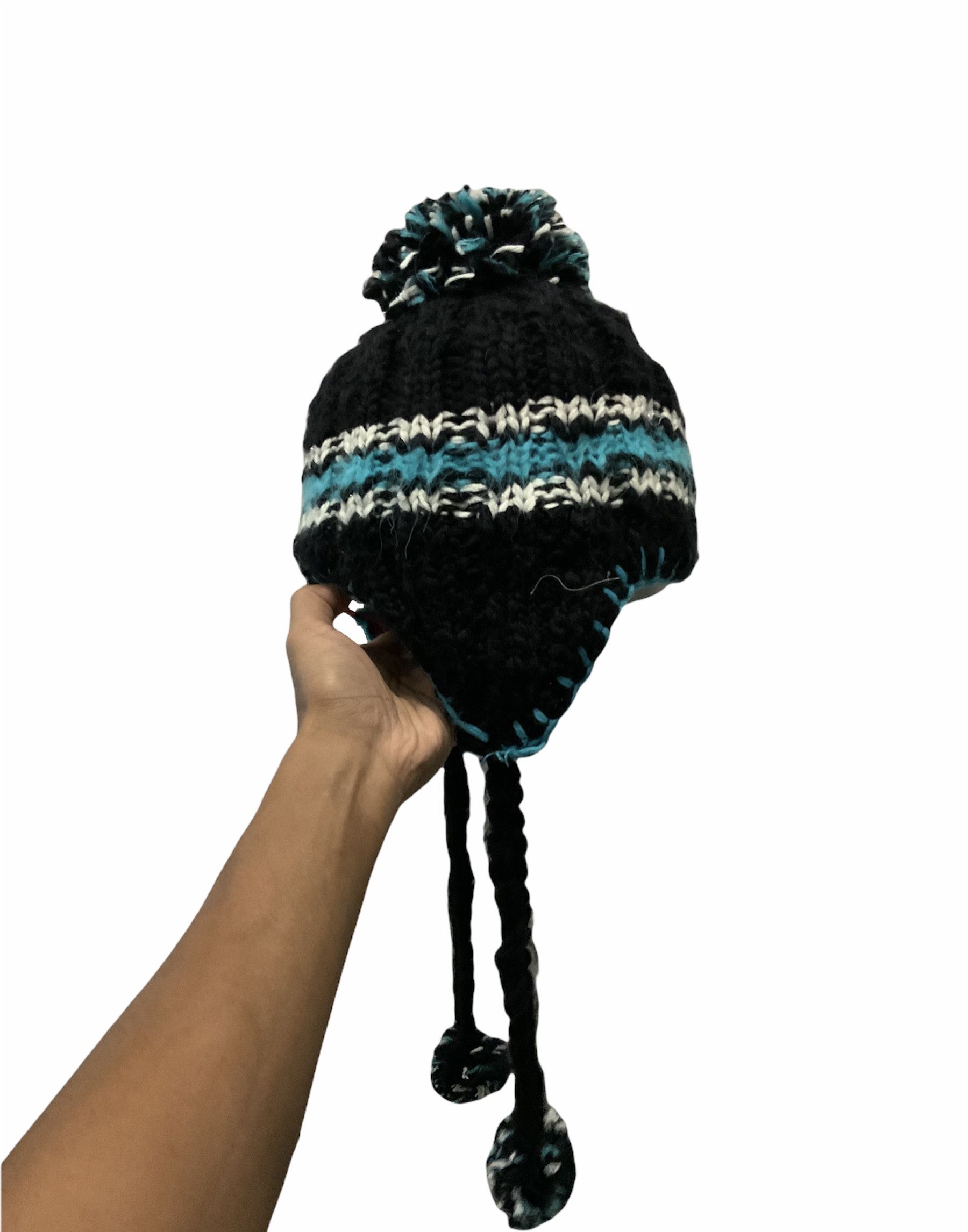 Japanese Brand XniX Cross Stitch Winter Hat Size ONE SIZE - 3 Thumbnail