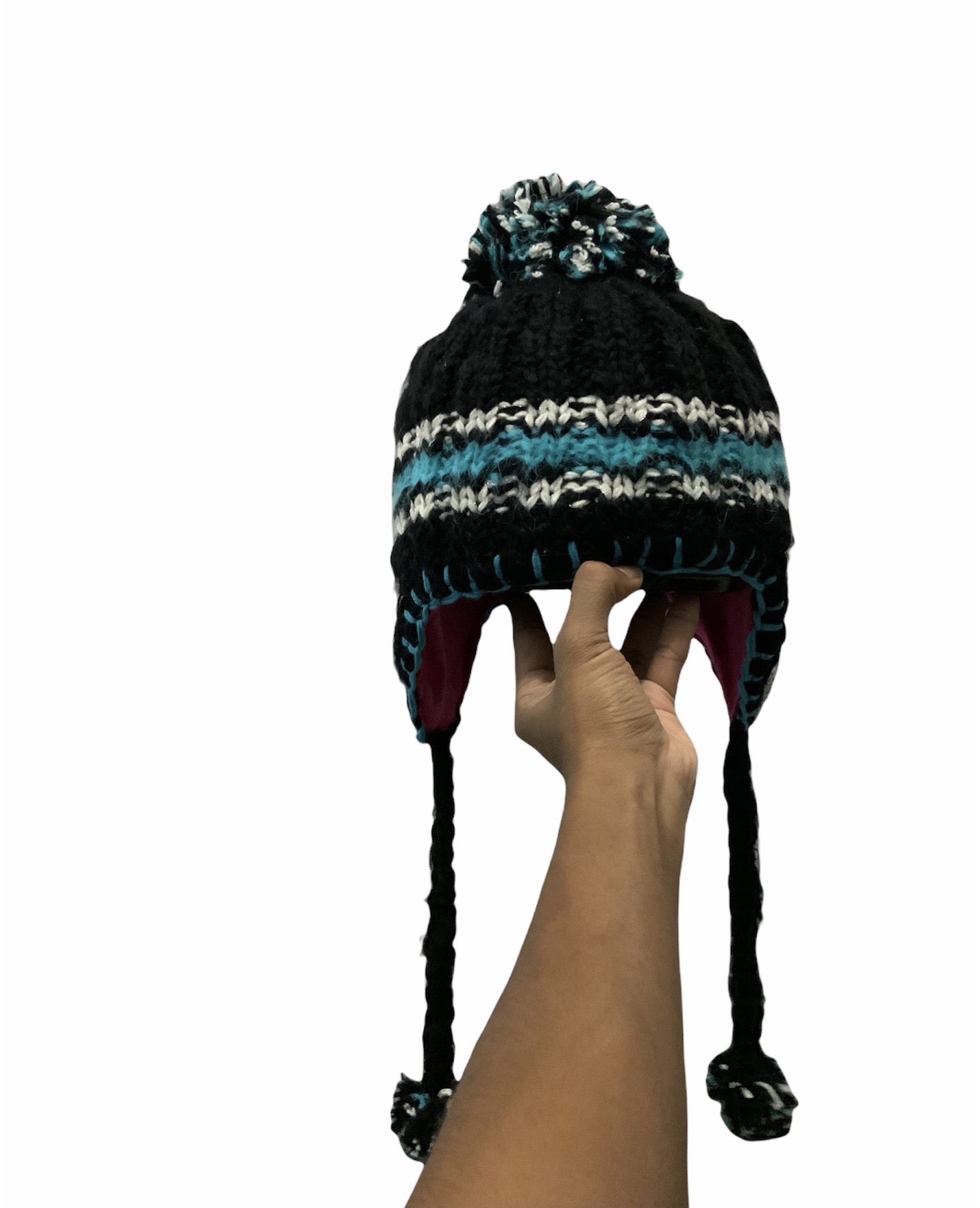 Japanese Brand XniX Cross Stitch Winter Hat Size ONE SIZE - 2 Thumbnail