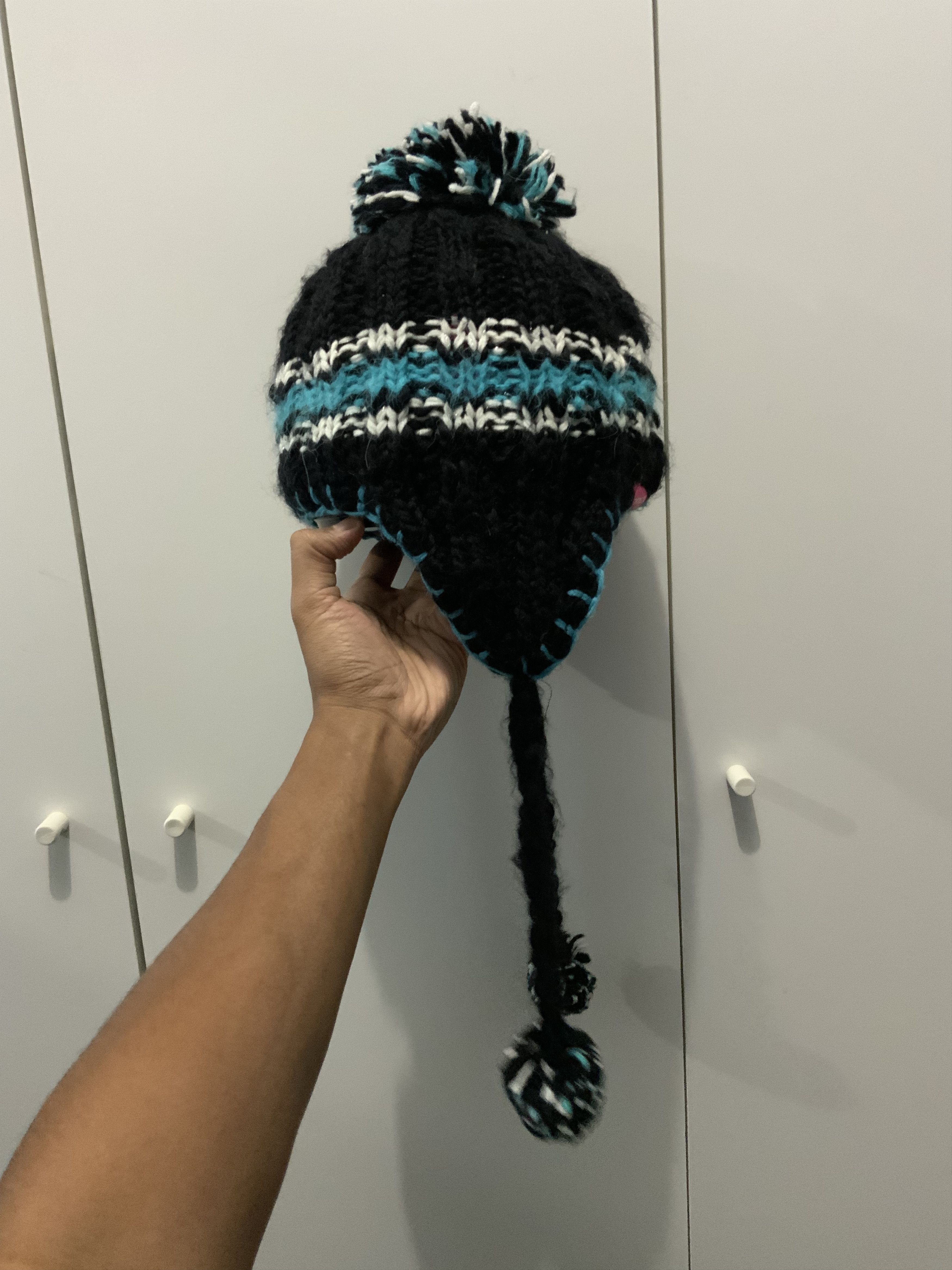 Japanese Brand XniX Cross Stitch Winter Hat Size ONE SIZE - 5 Thumbnail