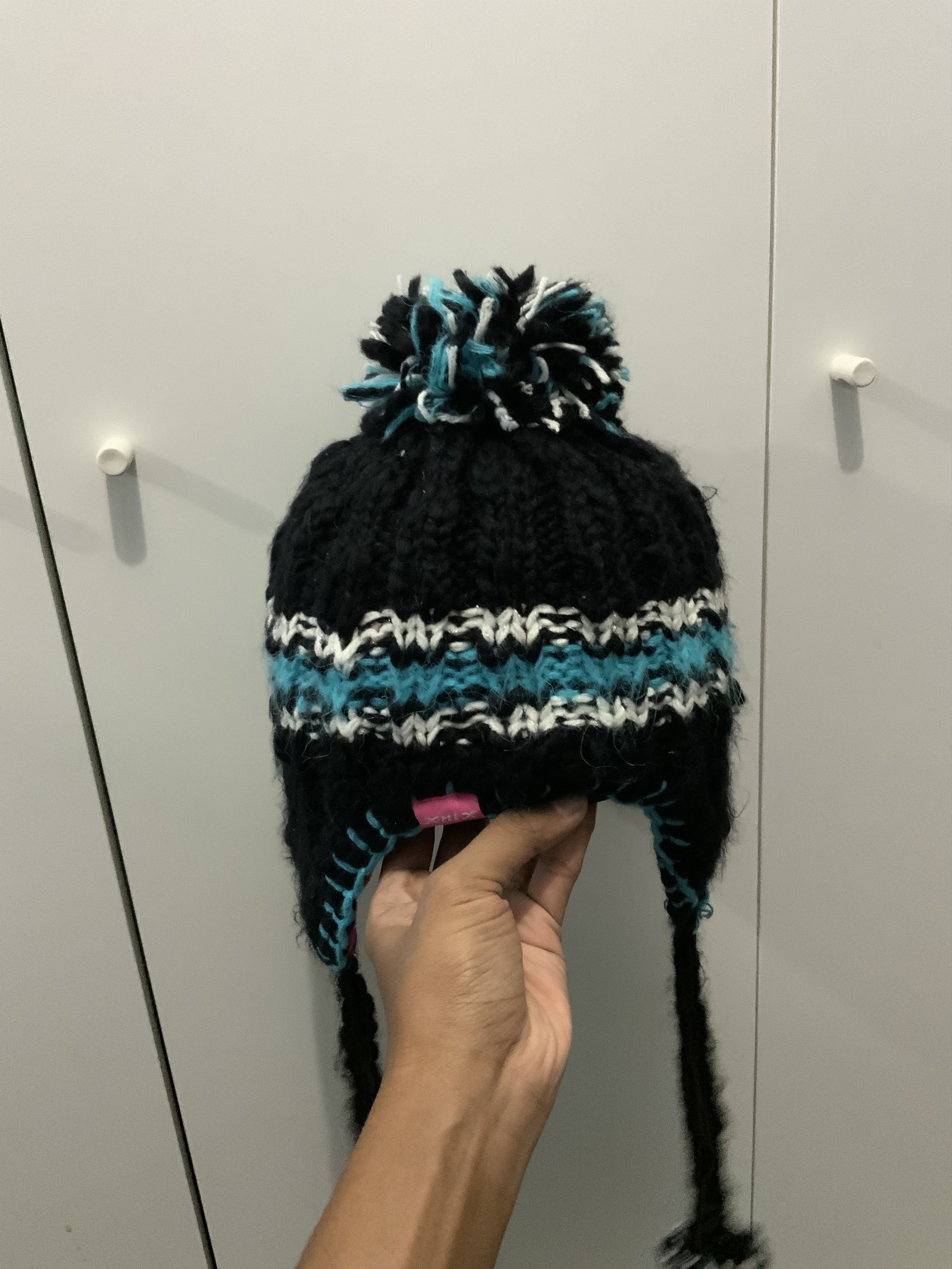 Japanese Brand XniX Cross Stitch Winter Hat Size ONE SIZE - 6 Thumbnail