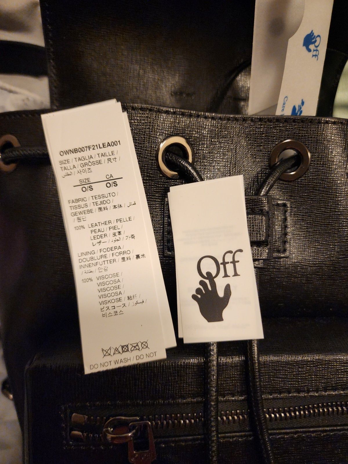 Off-White OFF-WHITE Diag Leather Backpack Size ONE SIZE - 9 Thumbnail