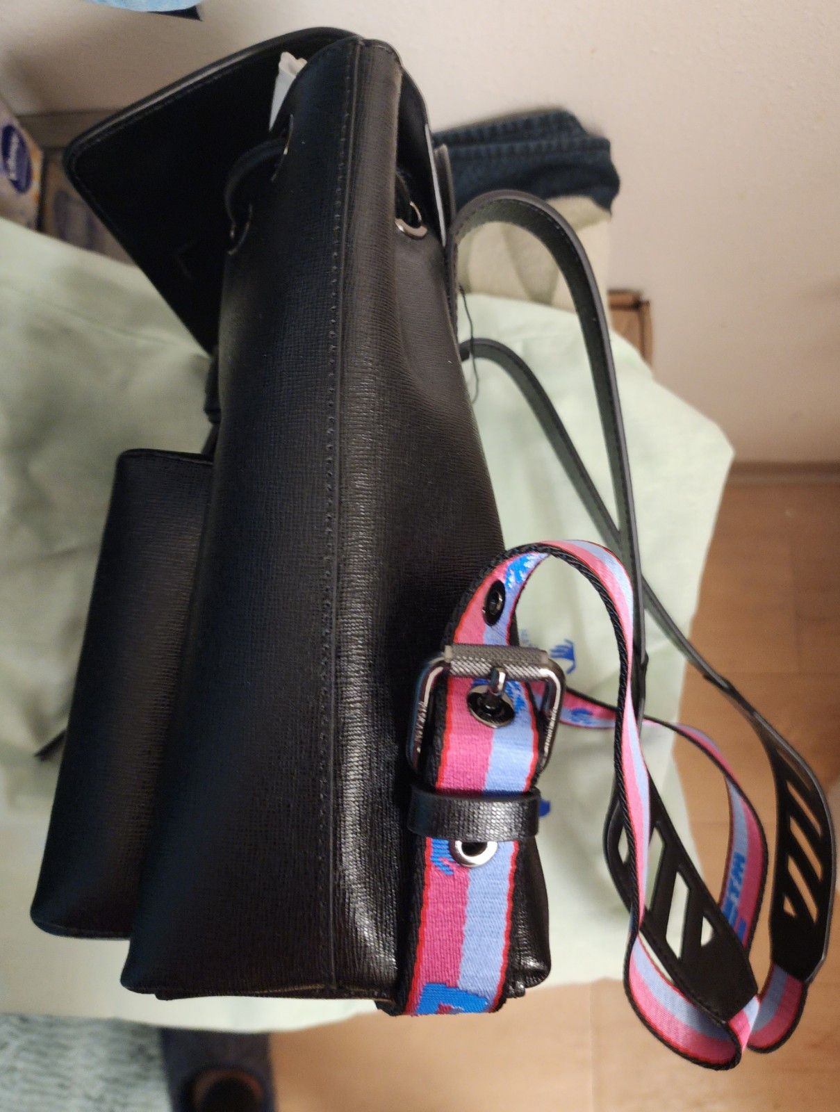 Off-White OFF-WHITE Diag Leather Backpack Size ONE SIZE - 5 Thumbnail