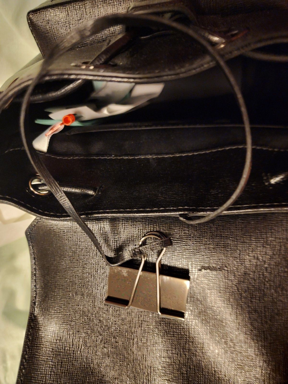 Off-White OFF-WHITE Diag Leather Backpack Size ONE SIZE - 8 Thumbnail