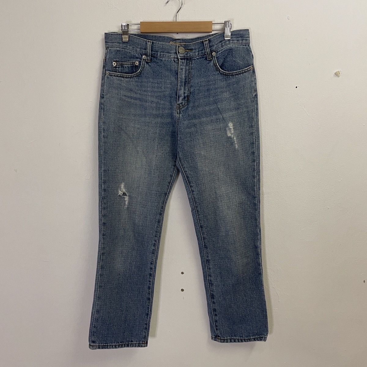 Japanese Brand Vintage Proportion Distressed Denim Jeans Size US 32 / EU 48 - 1 Thumbnail