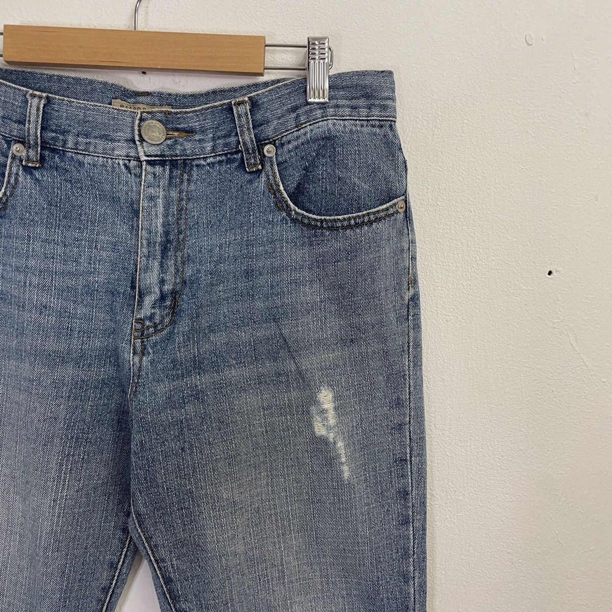 Japanese Brand Vintage Proportion Distressed Denim Jeans Size US 32 / EU 48 - 2 Thumbnail