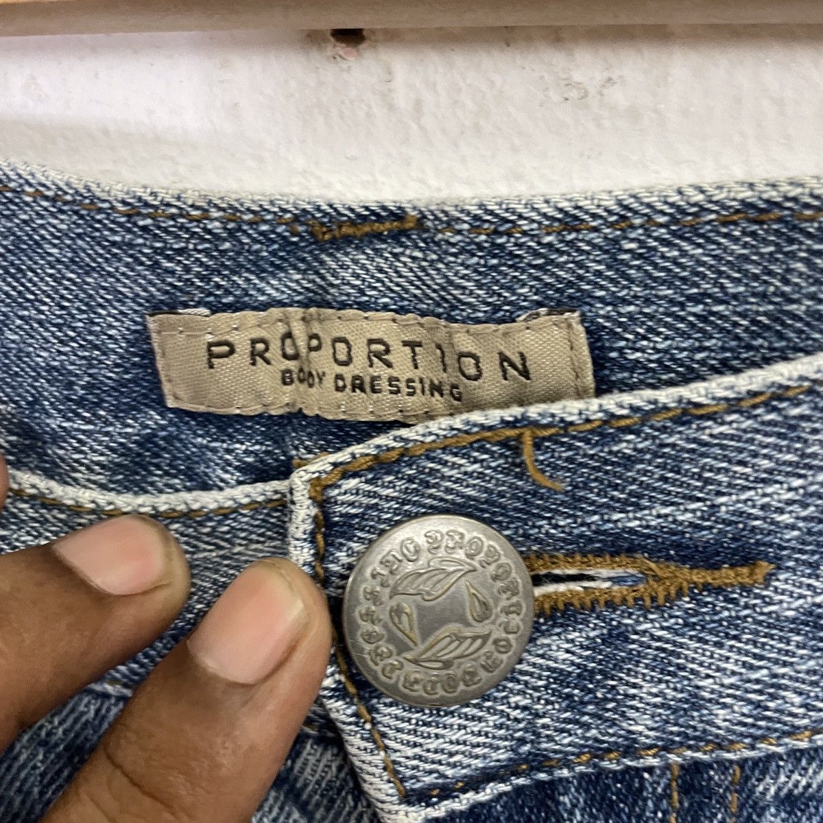 Japanese Brand Vintage Proportion Distressed Denim Jeans Size US 32 / EU 48 - 5 Thumbnail