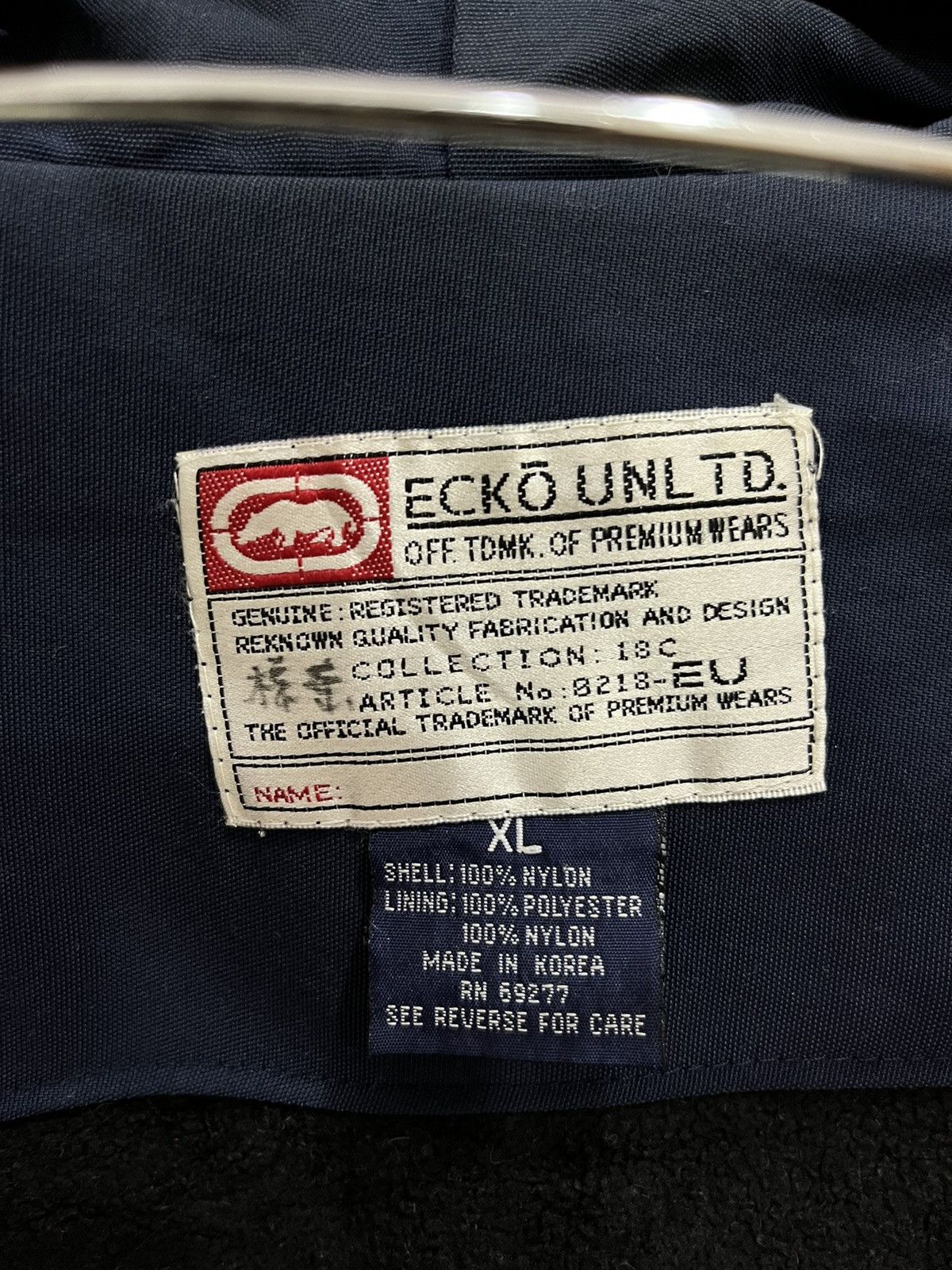 Ecko Unltd. (D). VINTAGE ECKO SPELL OUT HYPEBEAST HOODIE JACKET Size US XL / EU 56 / 4 - 8 Thumbnail