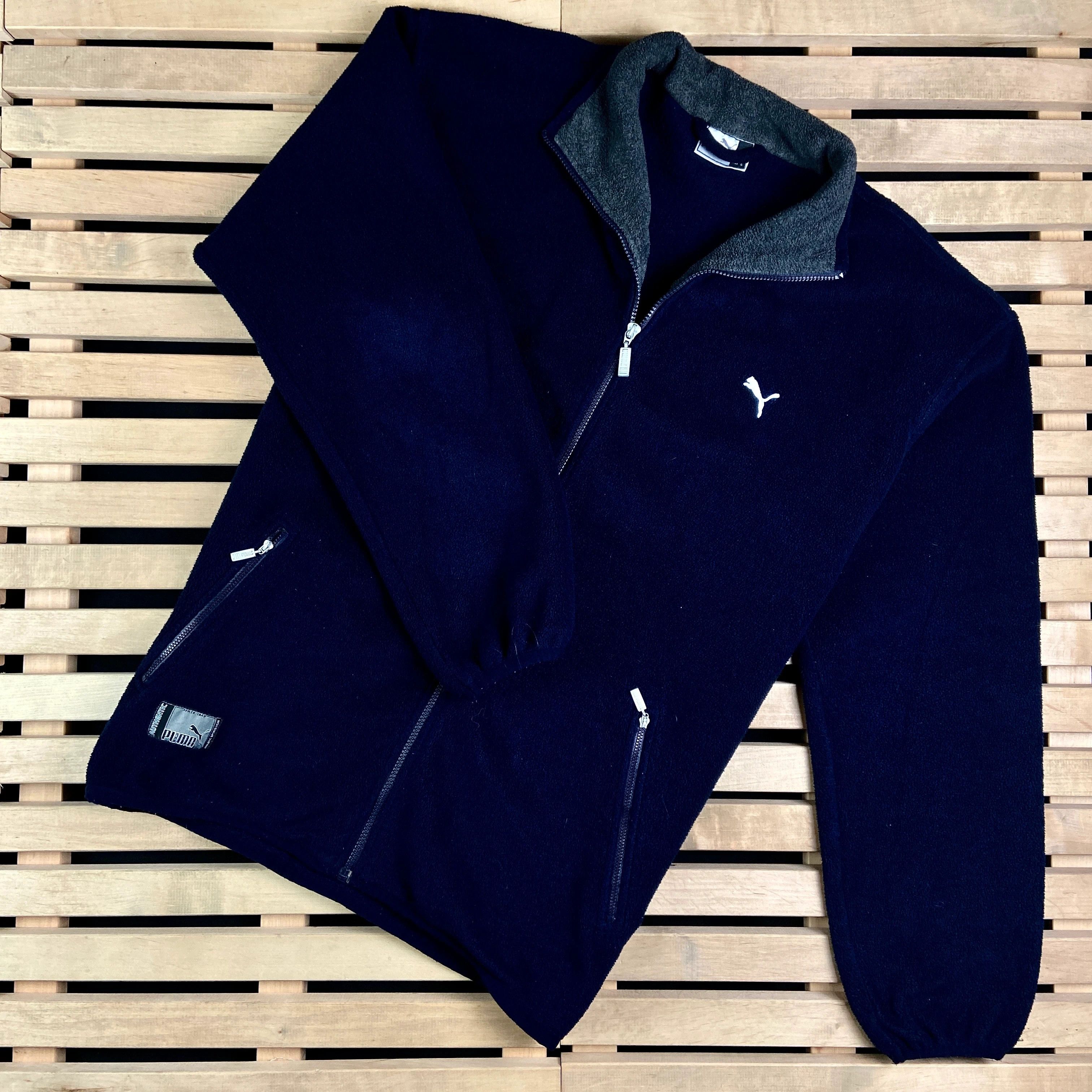 Puma × Vintage Mens Fleece Jacket Puma Vintage Size L Size US L / EU 52-54 / 3 - 1 Thumbnail