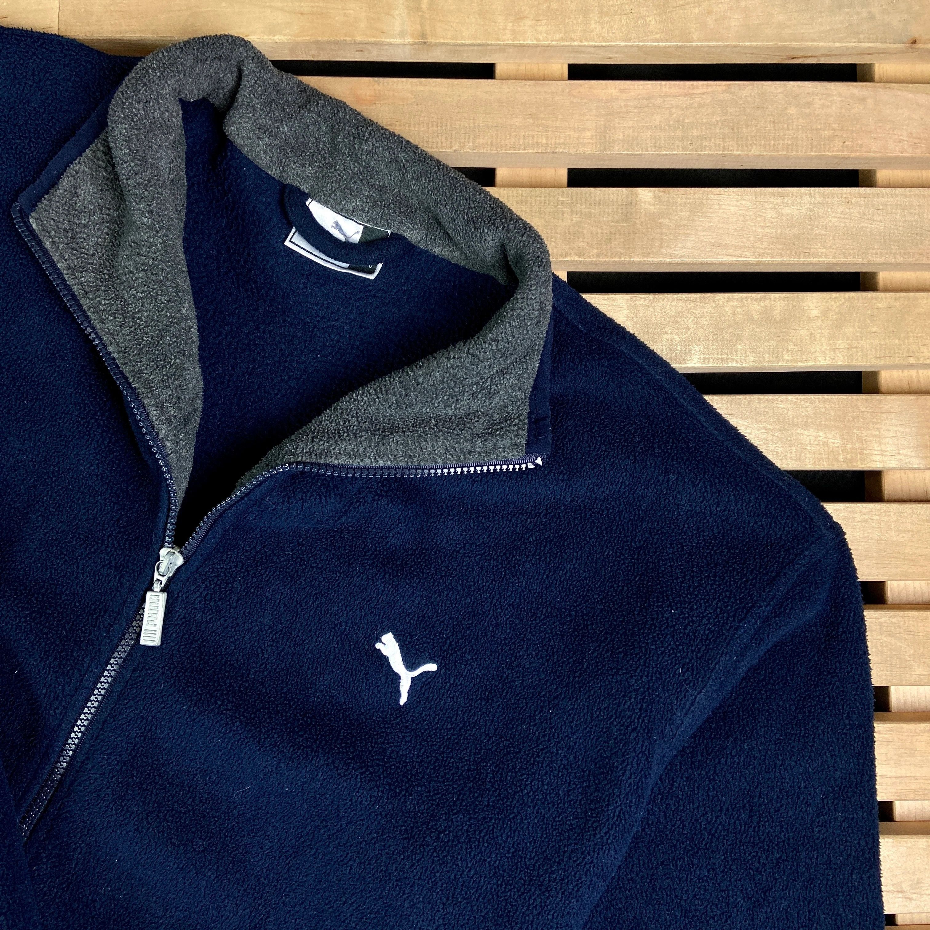 Puma × Vintage Mens Fleece Jacket Puma Vintage Size L Size US L / EU 52-54 / 3 - 2 Thumbnail