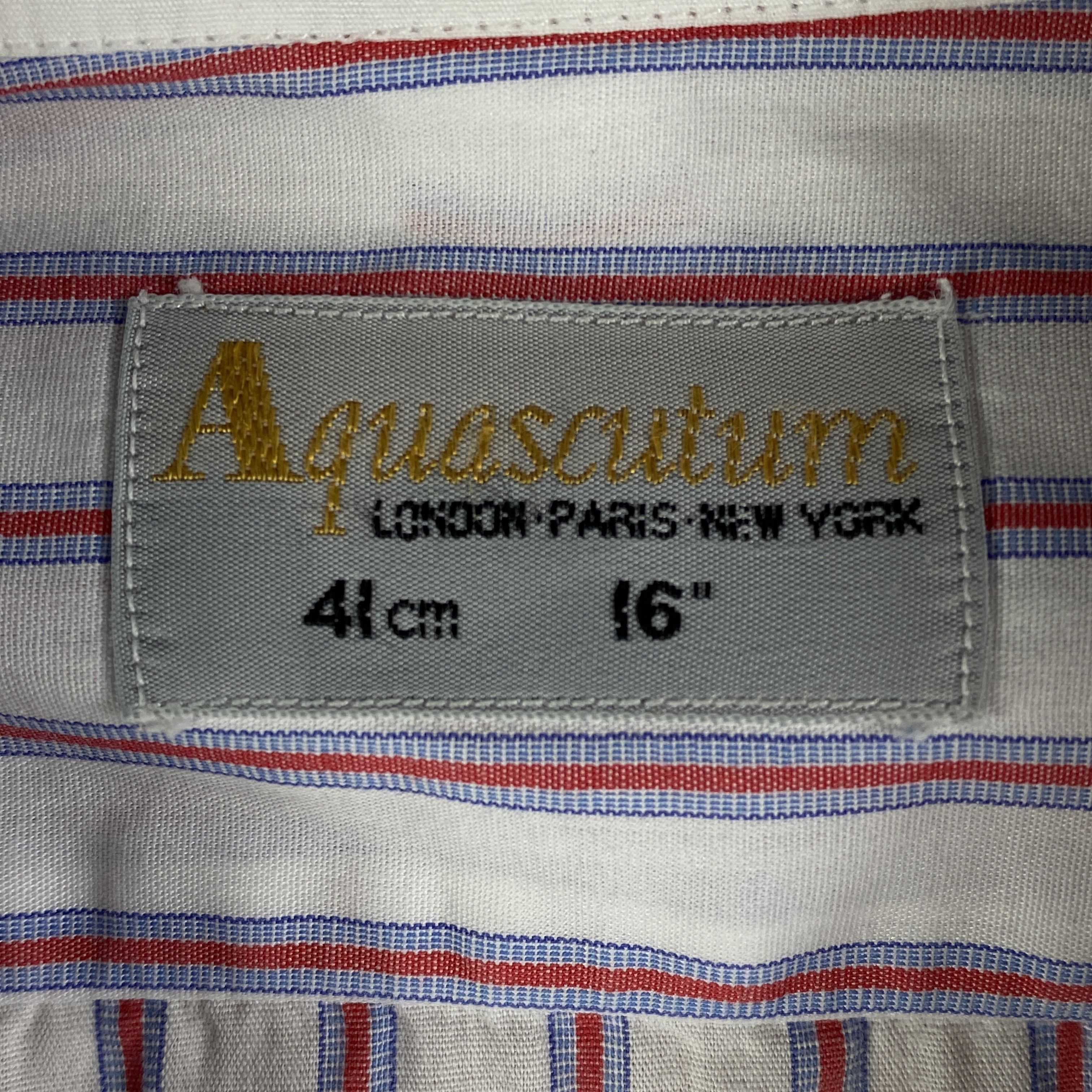 Aquascutum Mens Shirt Long Sleeve Aquascutum Size 41/16 Size US S / EU 44-46 / 1 - 4 Thumbnail