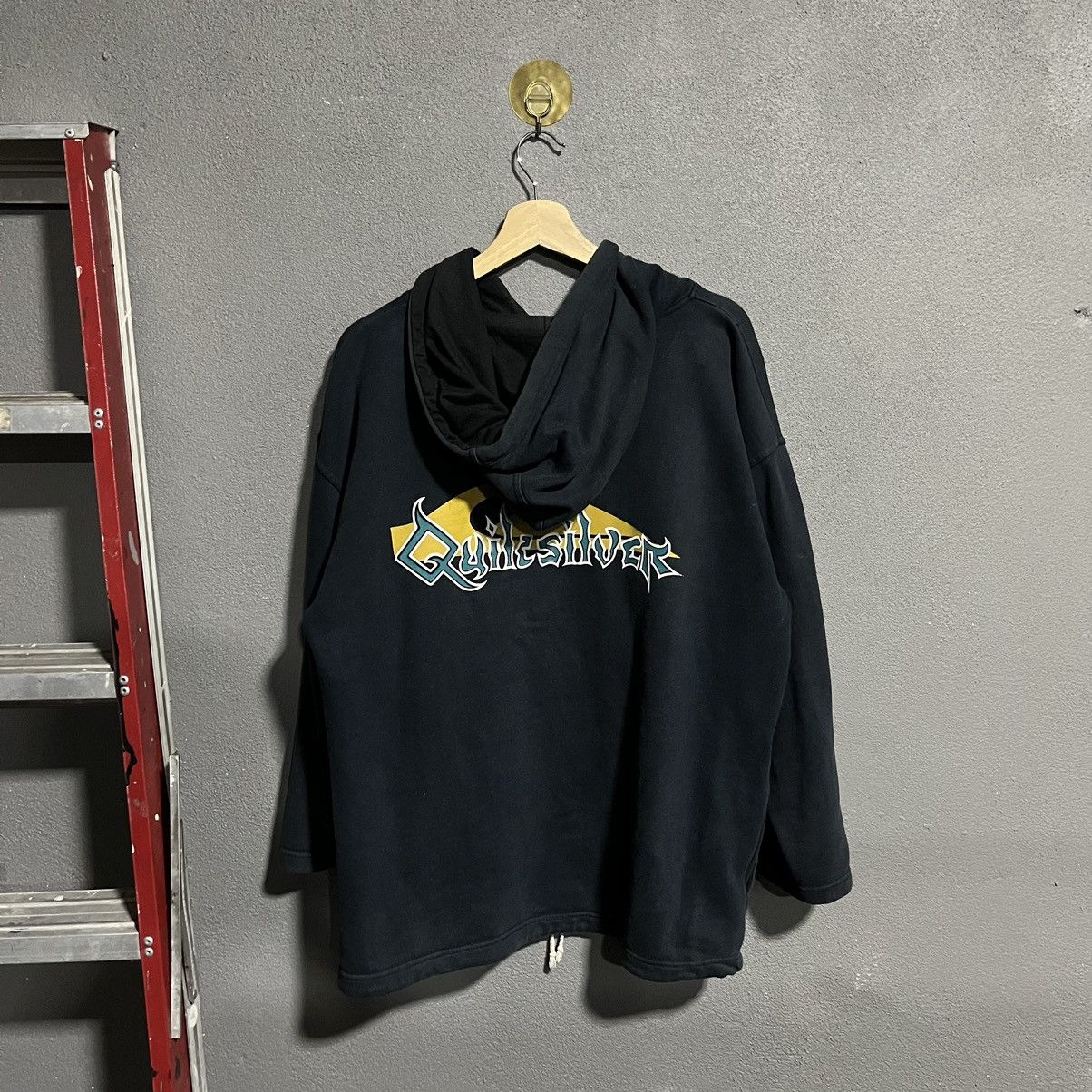 Quiksilver Vintage Quiksilver Logo Dark Green Hoodie Size US XL / EU 56 / 4 - 3 Thumbnail