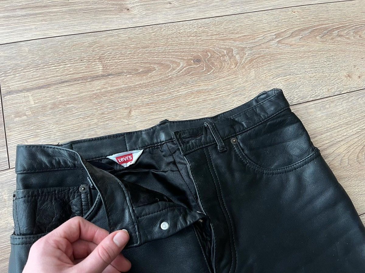 Levi's Vintage Levi’s Black Leather Pants Size US 32 / EU 48 - 12 Thumbnail
