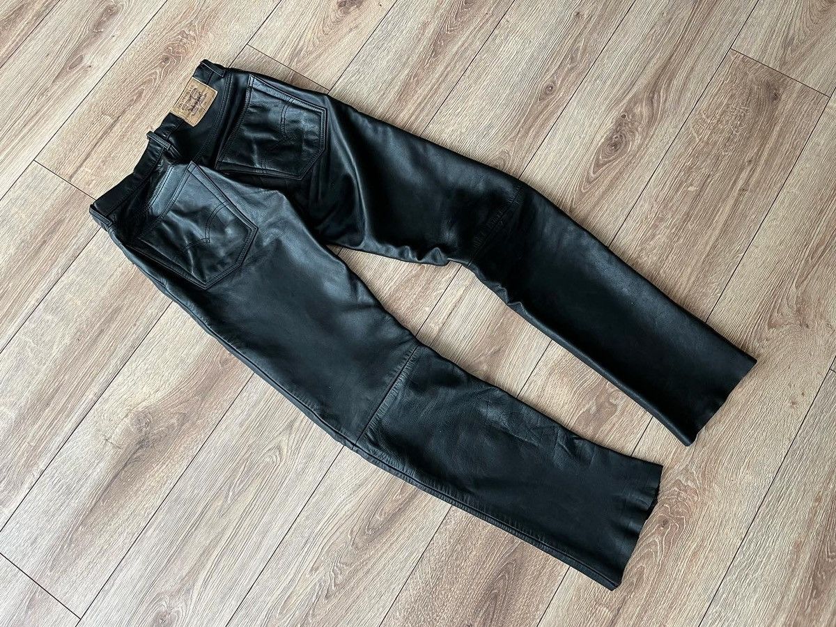Levi's Vintage Levi’s Black Leather Pants Size US 32 / EU 48 - 3 Thumbnail