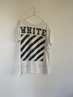 Off White Diagonal Tee | Grailed