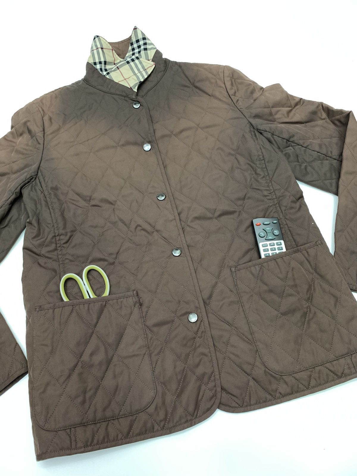 Burberry × Designer Sunfaded Burberry Thermoregulated Diamond Quilted Jacket Size US M / EU 48-50 / 2 - 11 Thumbnail