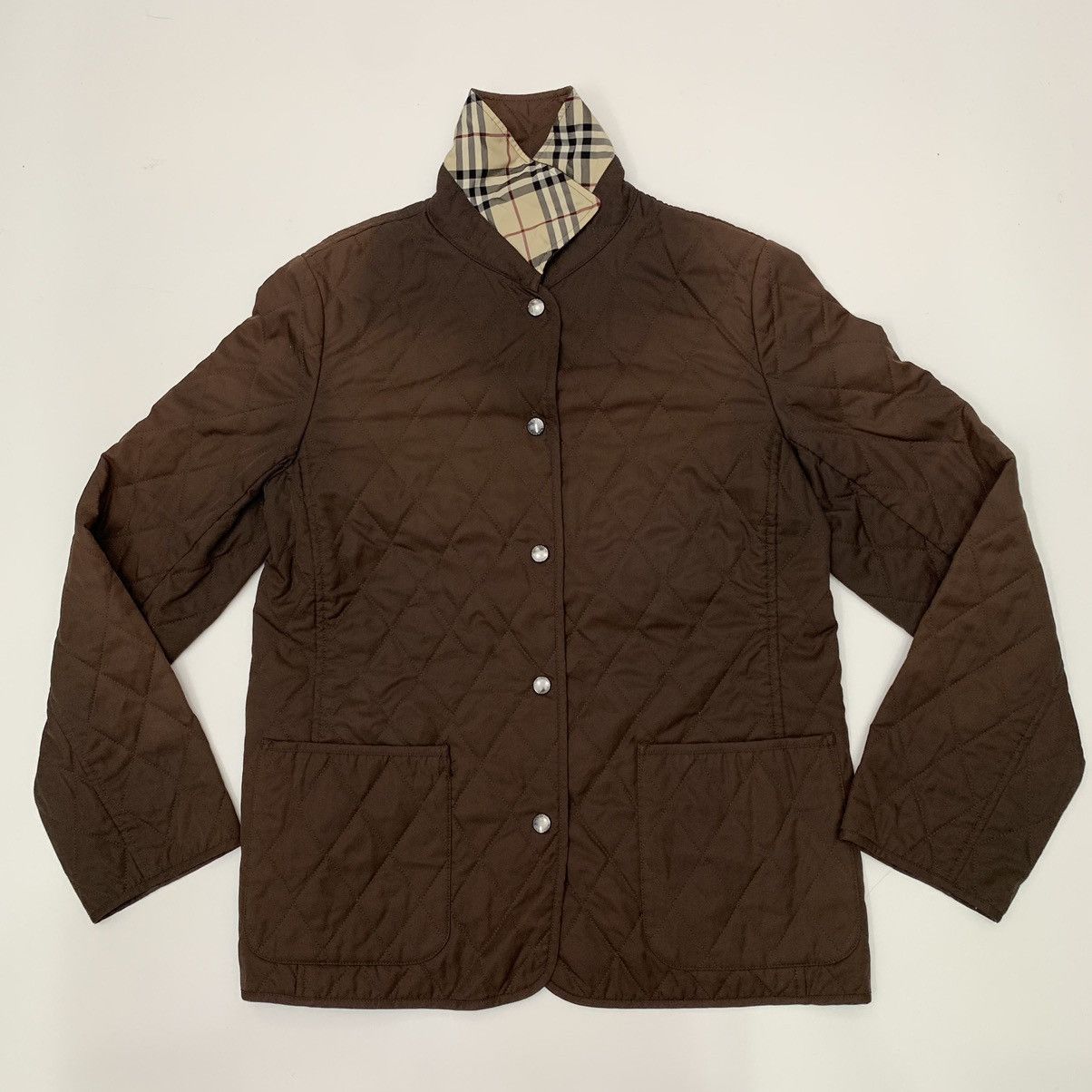 Burberry × Designer Sunfaded Burberry Thermoregulated Diamond Quilted Jacket Size US M / EU 48-50 / 2 - 5 Thumbnail