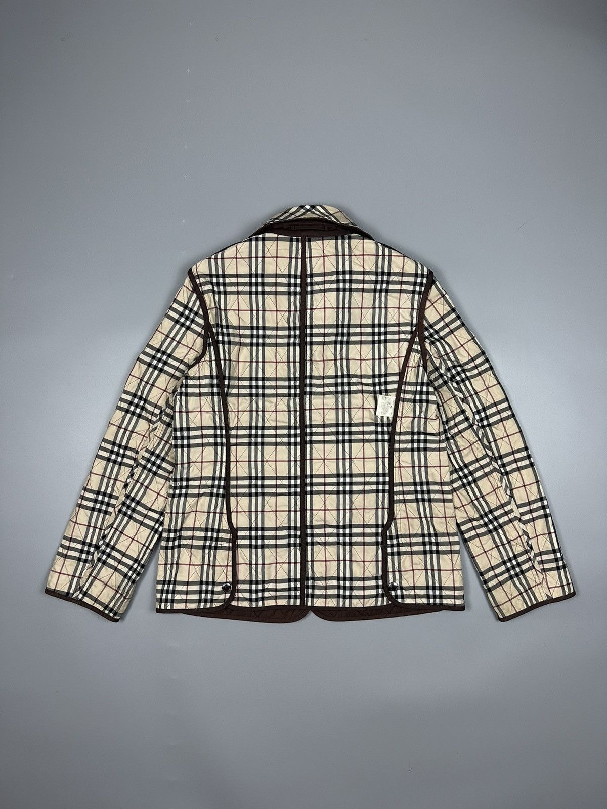 Burberry × Designer Sunfaded Burberry Thermoregulated Diamond Quilted Jacket Size US M / EU 48-50 / 2 - 2 Thumbnail