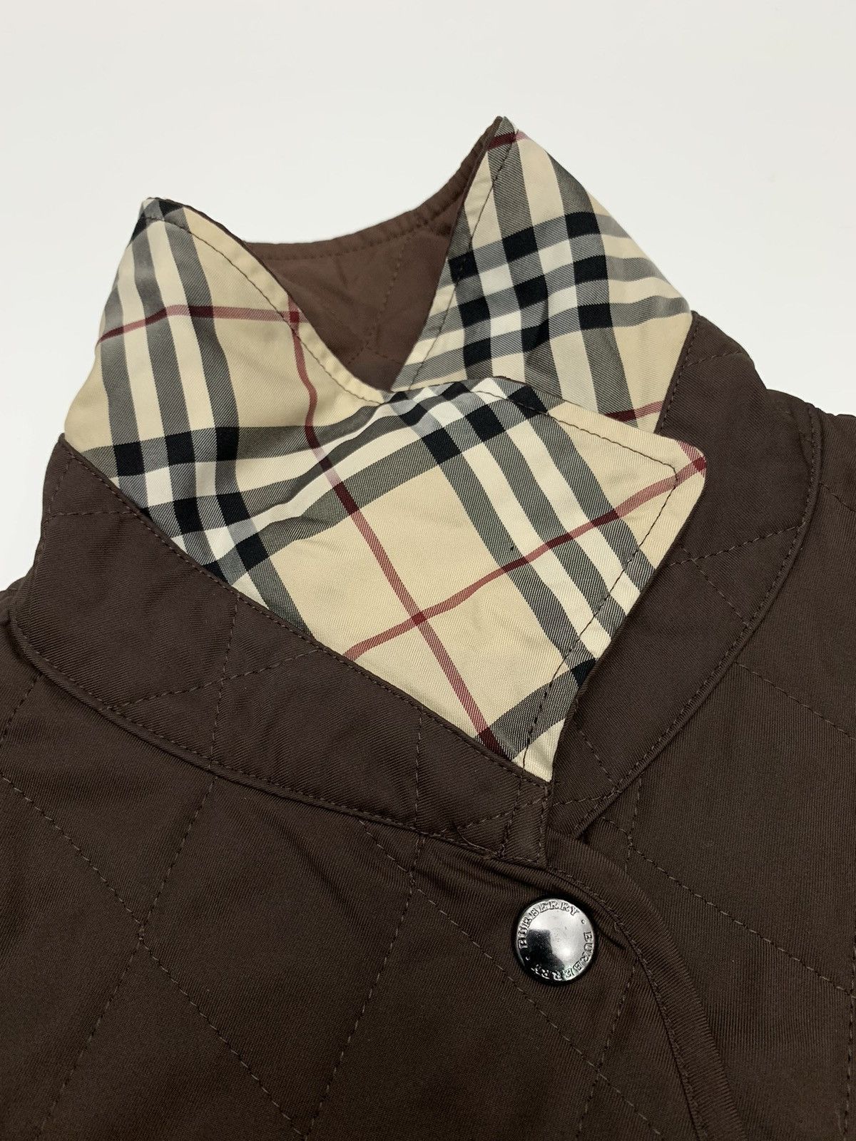 Burberry × Designer Sunfaded Burberry Thermoregulated Diamond Quilted Jacket Size US M / EU 48-50 / 2 - 9 Thumbnail