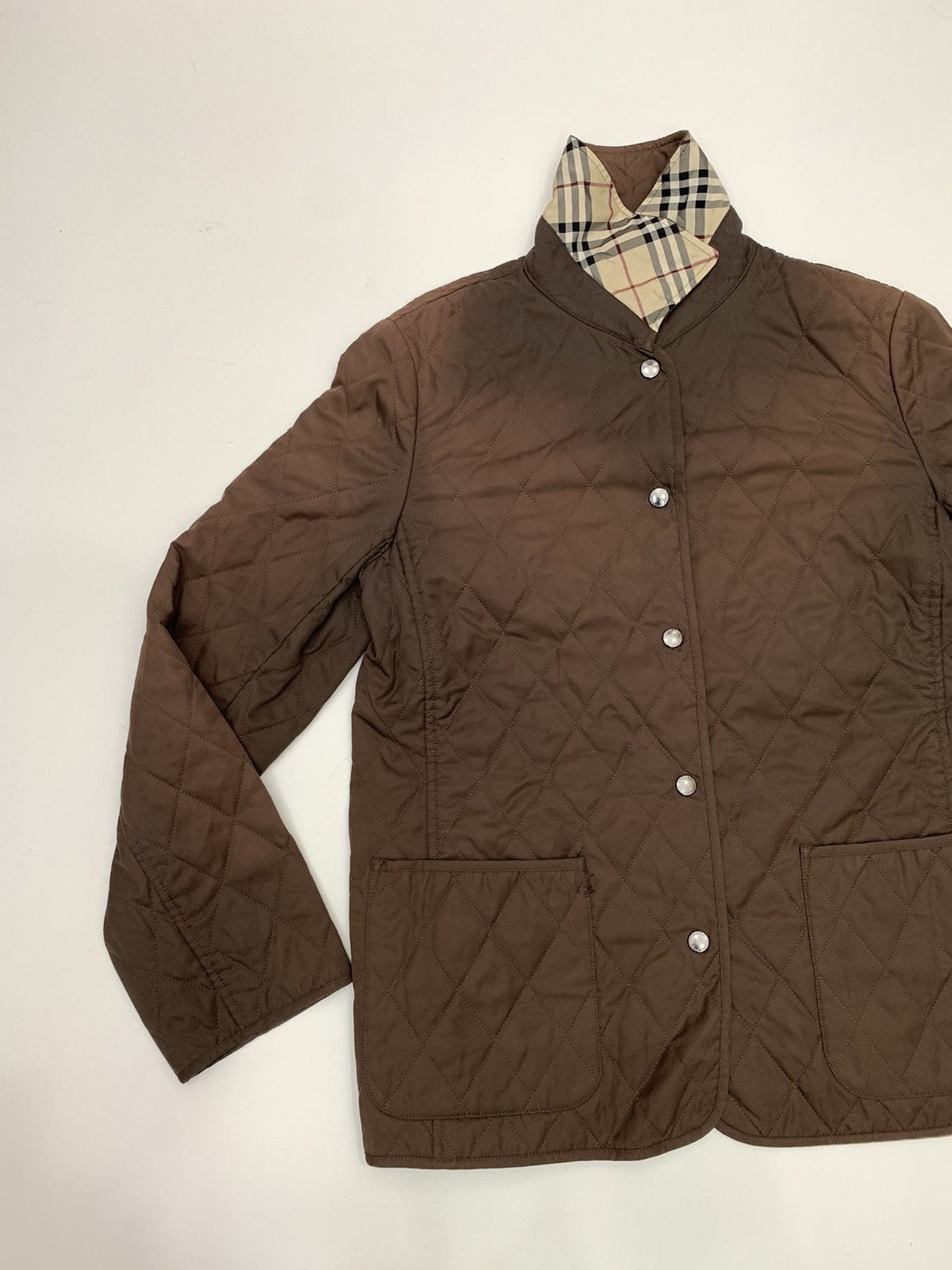 Burberry × Designer Sunfaded Burberry Thermoregulated Diamond Quilted Jacket Size US M / EU 48-50 / 2 - 7 Thumbnail