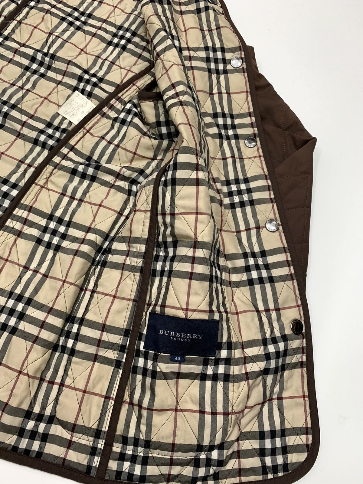 Burberry × Designer Sunfaded Burberry Thermoregulated Diamond Quilted Jacket Size US M / EU 48-50 / 2 - 13 Thumbnail