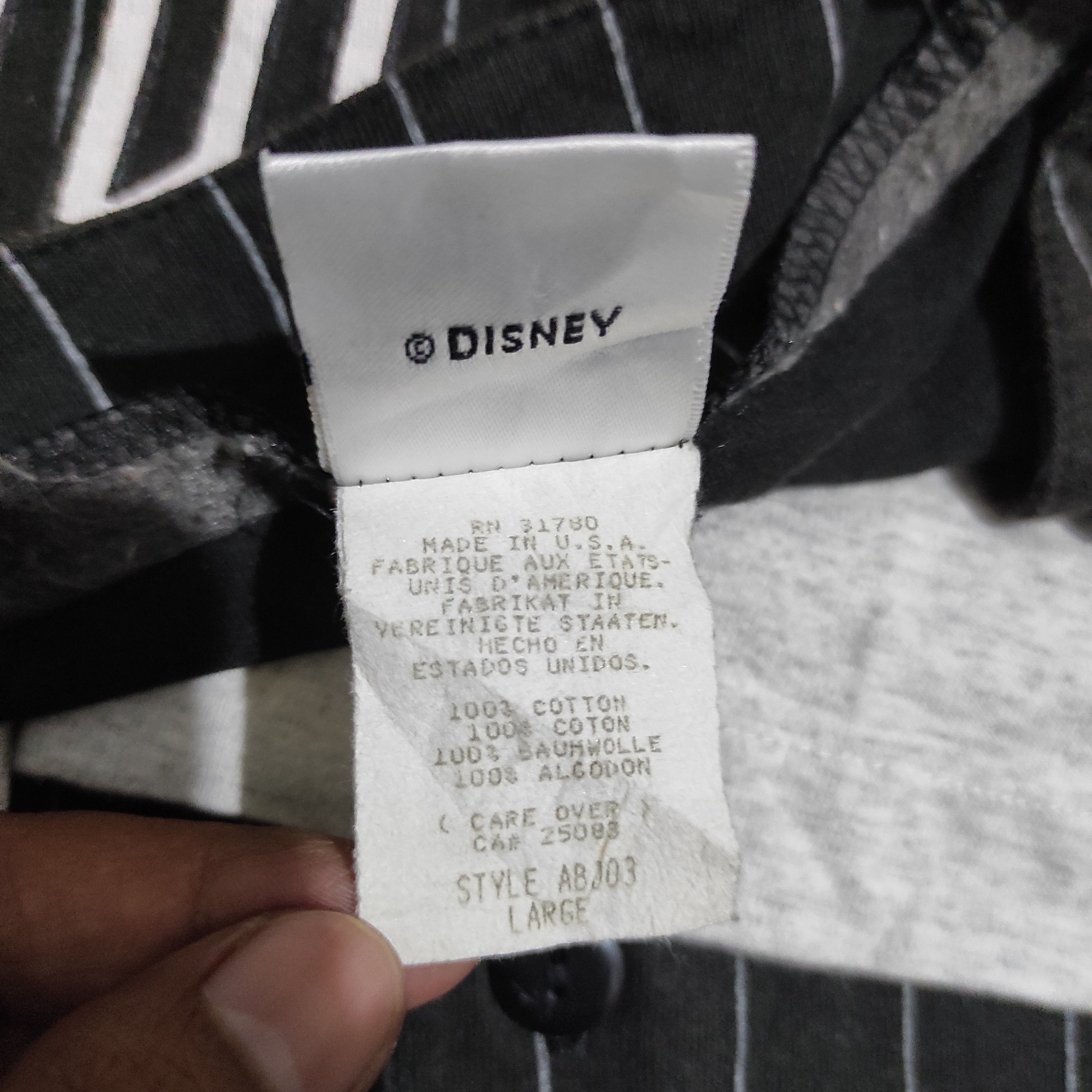 Disney Vintage Disney Mickey Mouse Baseball Jersey Made In USA Size US L / EU 52-54 / 3 - 11 Thumbnail
