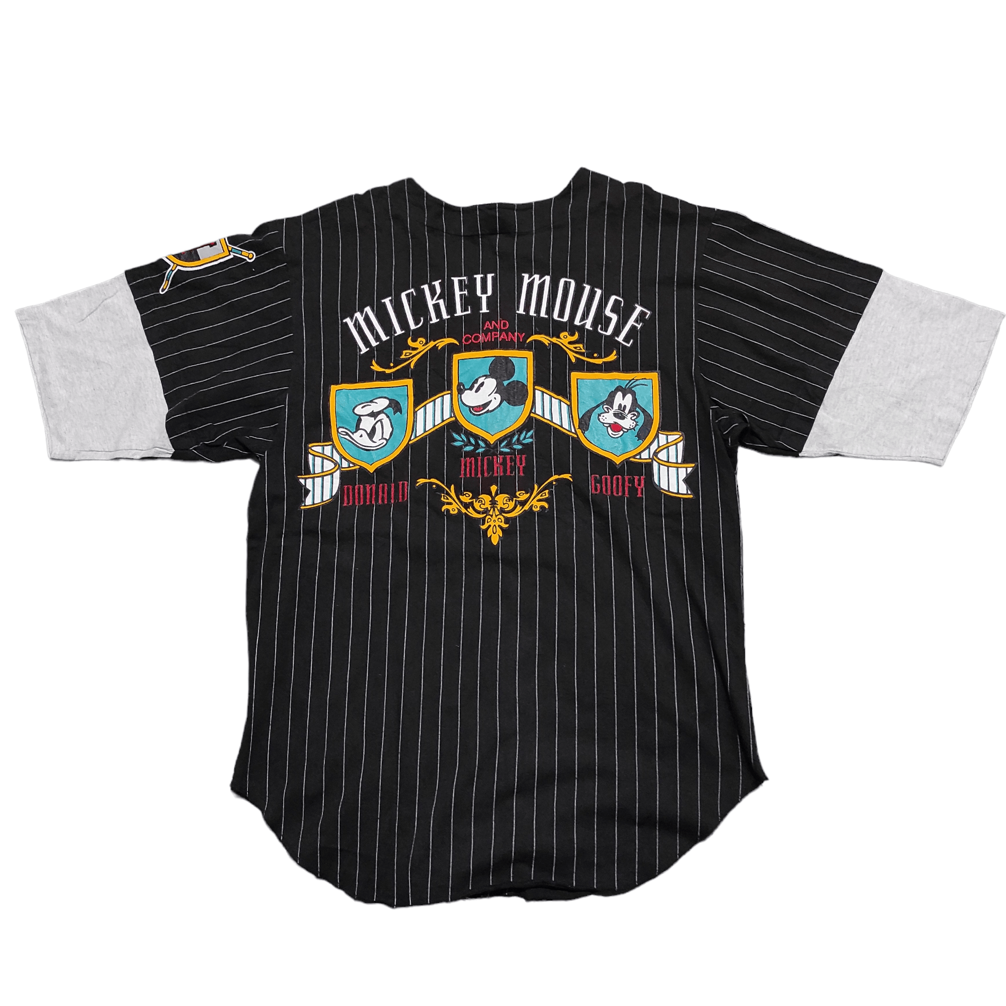 Disney Vintage Disney Mickey Mouse Baseball Jersey Made In USA Size US L / EU 52-54 / 3 - 3 Thumbnail
